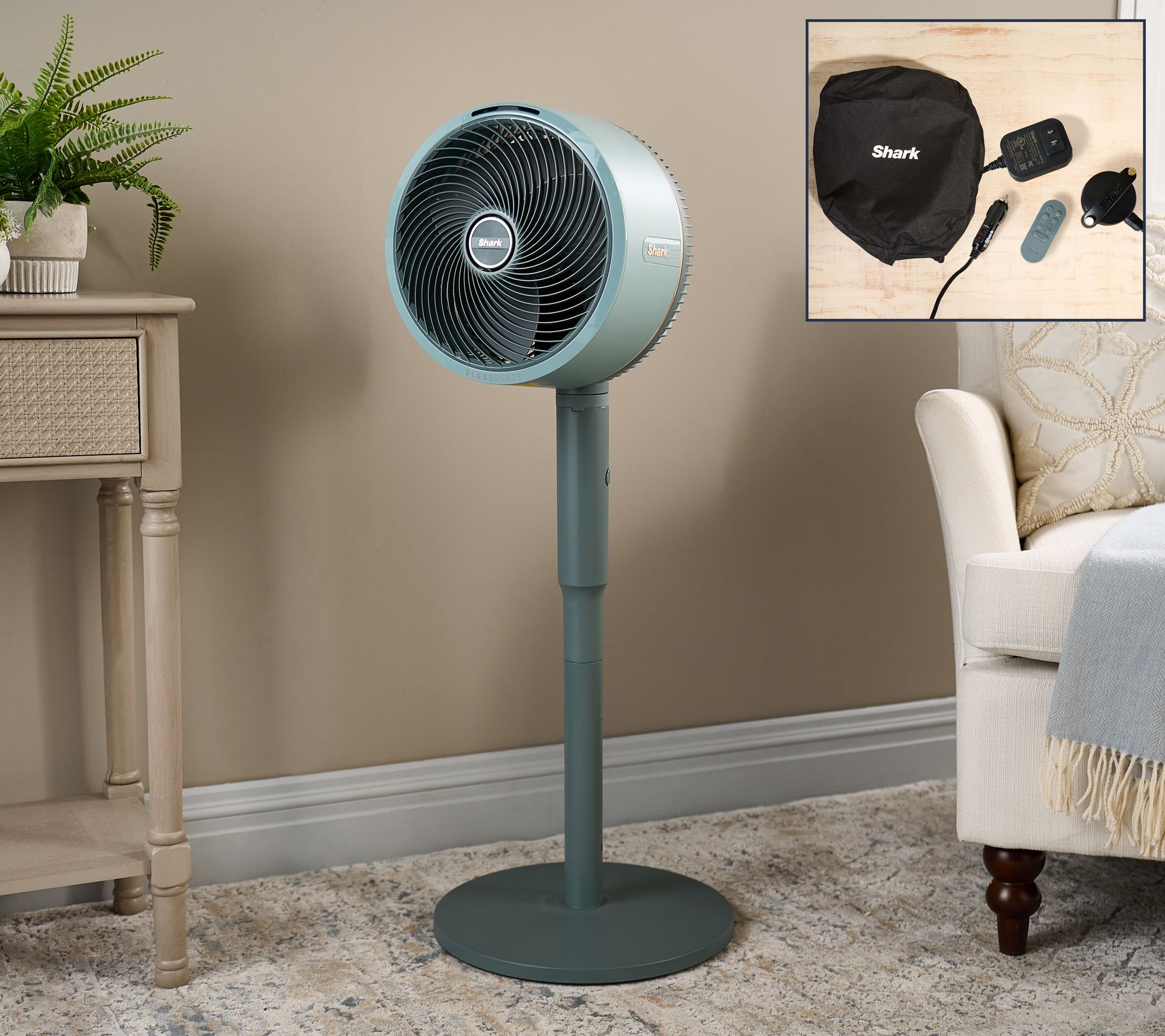 Shark FlexBreeze Indoor/Outdoor Cordless Fan w/ Car Charger