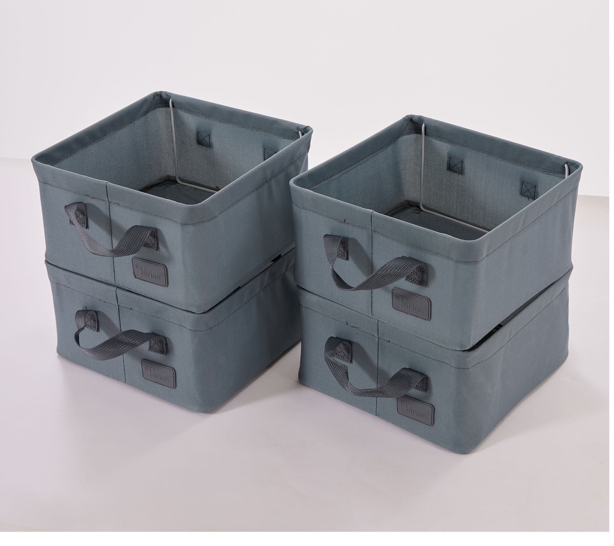 Periea Set of 4 Medium Square Storage Baskets
