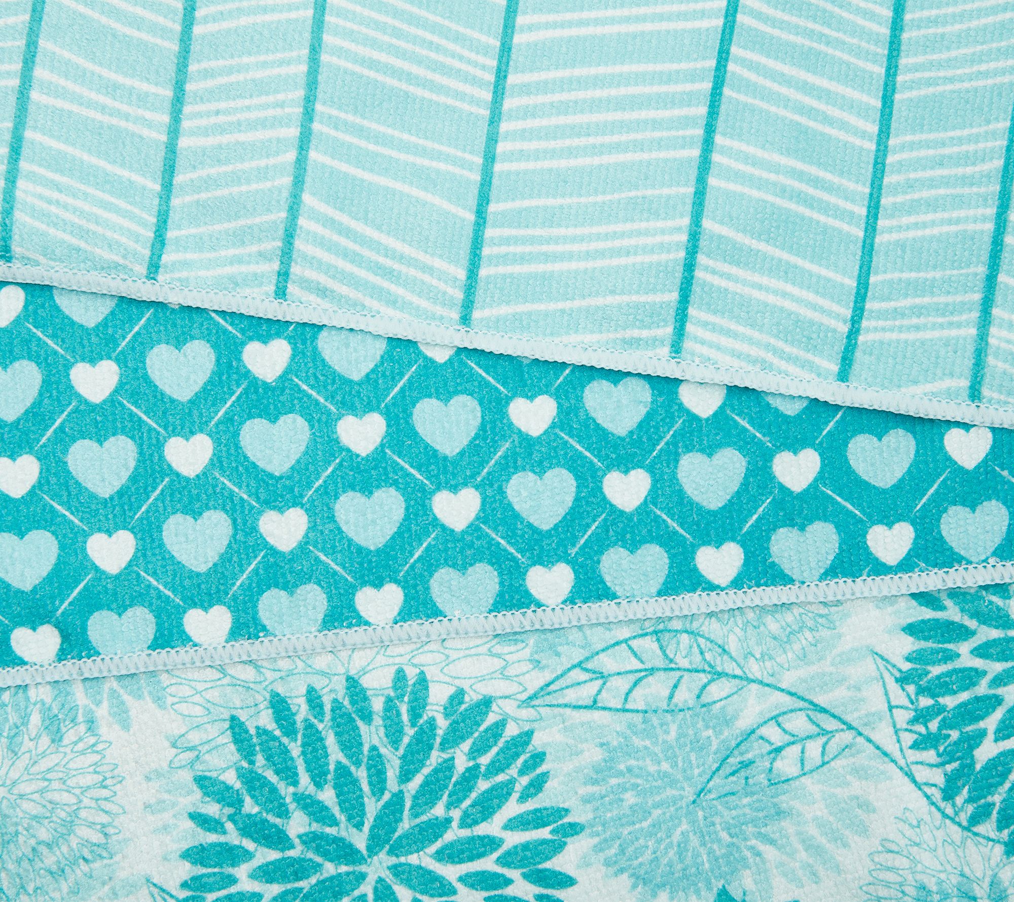 25Pc Premium Microfiber Patterned Cleaning Cloths by Campanelli