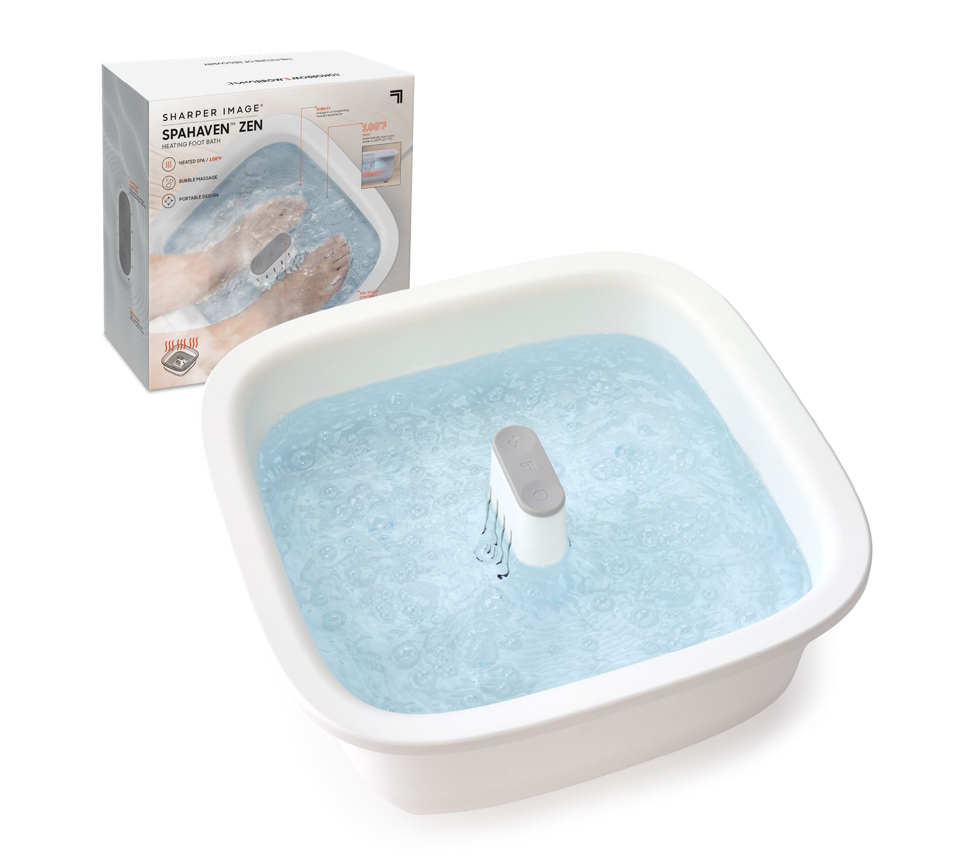  Sharper Image Massager Foot Bath Zen