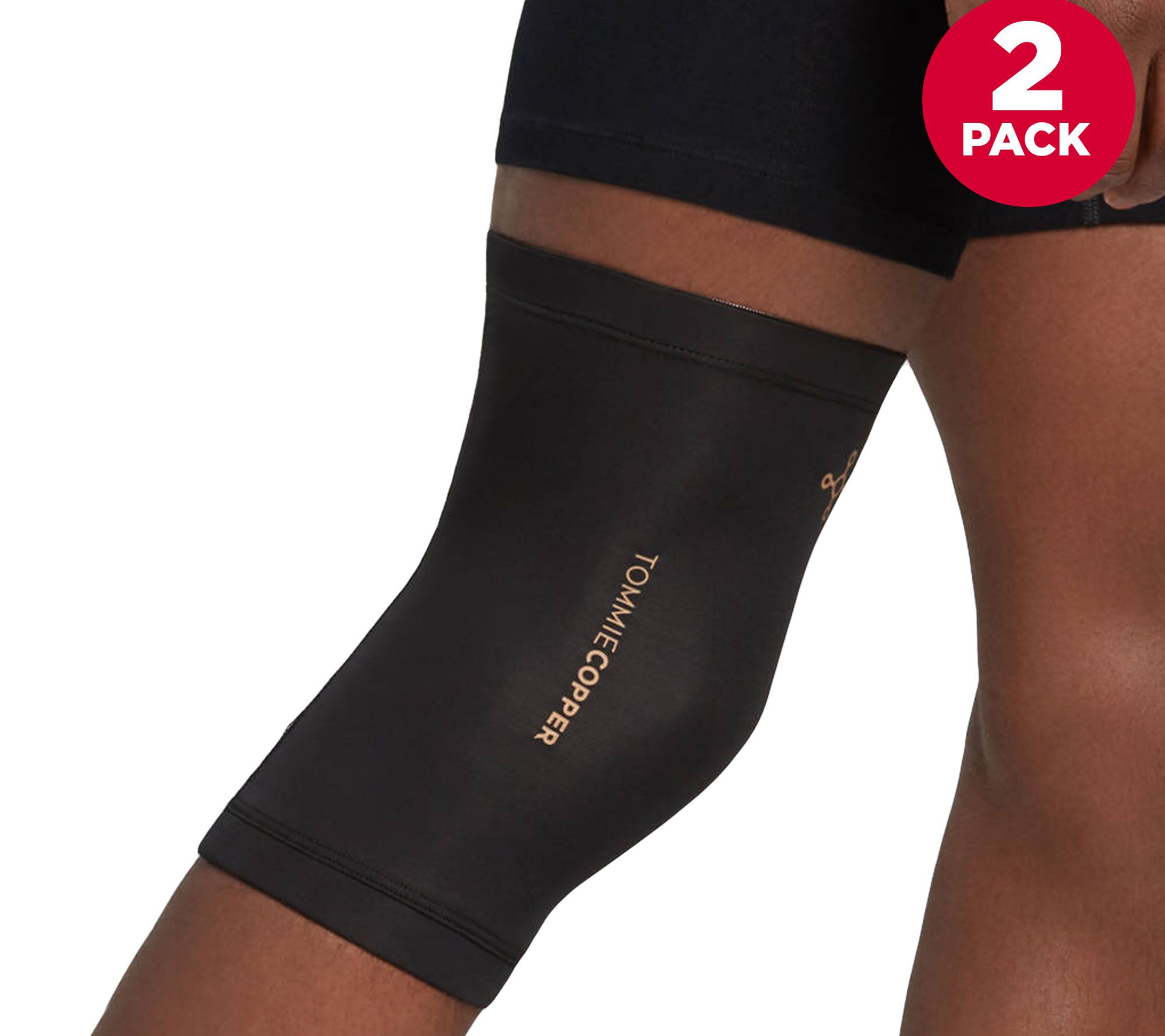 Tommie Copper Women's Core Compression Knee Sleeve FR7 Black Size L 