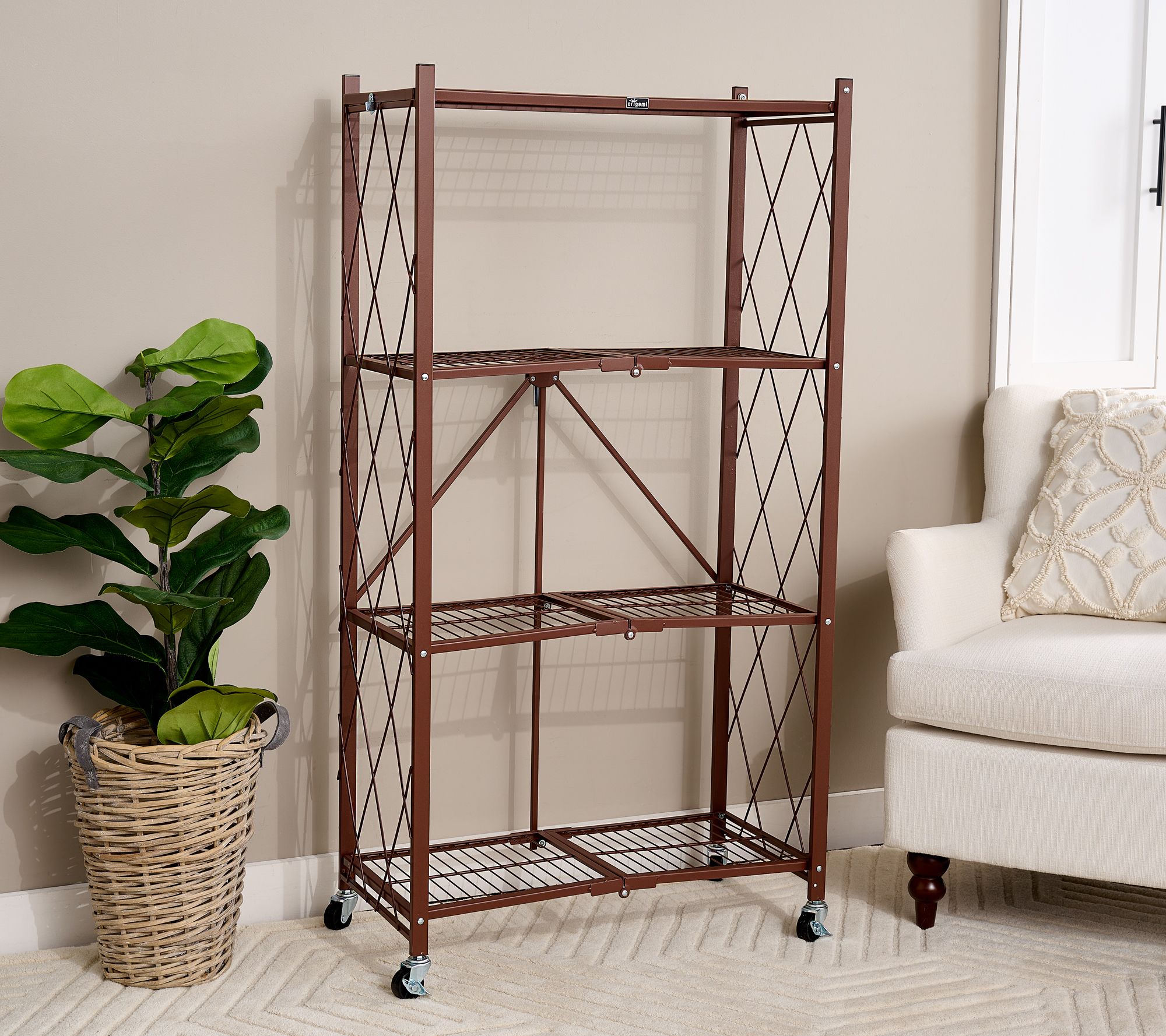 Pop-It 4 Tier Collapsible Wire Rack