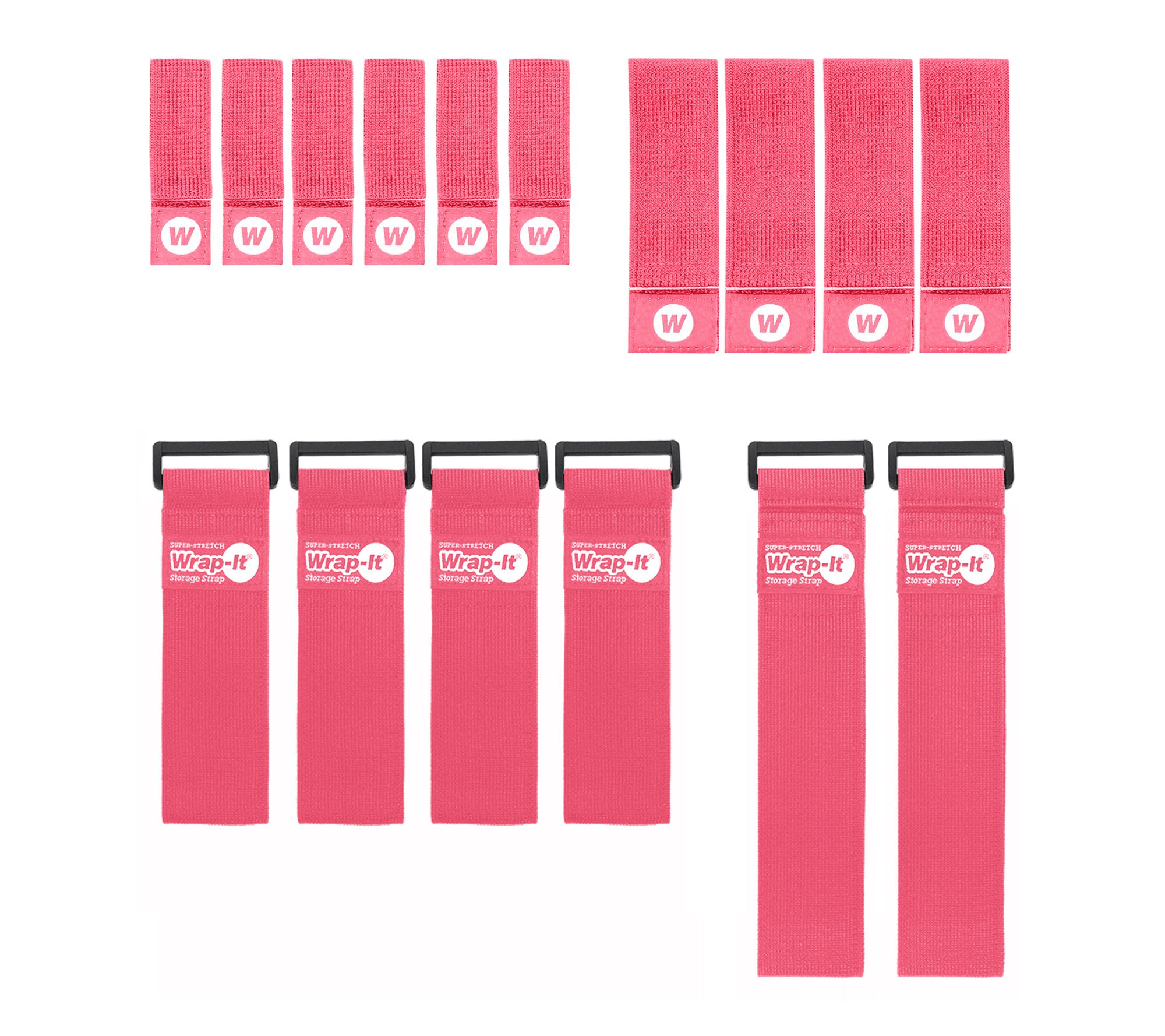 Wrap-It Storage 16-Piece Super-Stretch & Selfie Strap Bundle