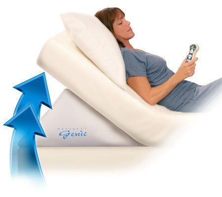 Contour Mattress Genie Bed Wedge with Remote -Twin - QVC.com