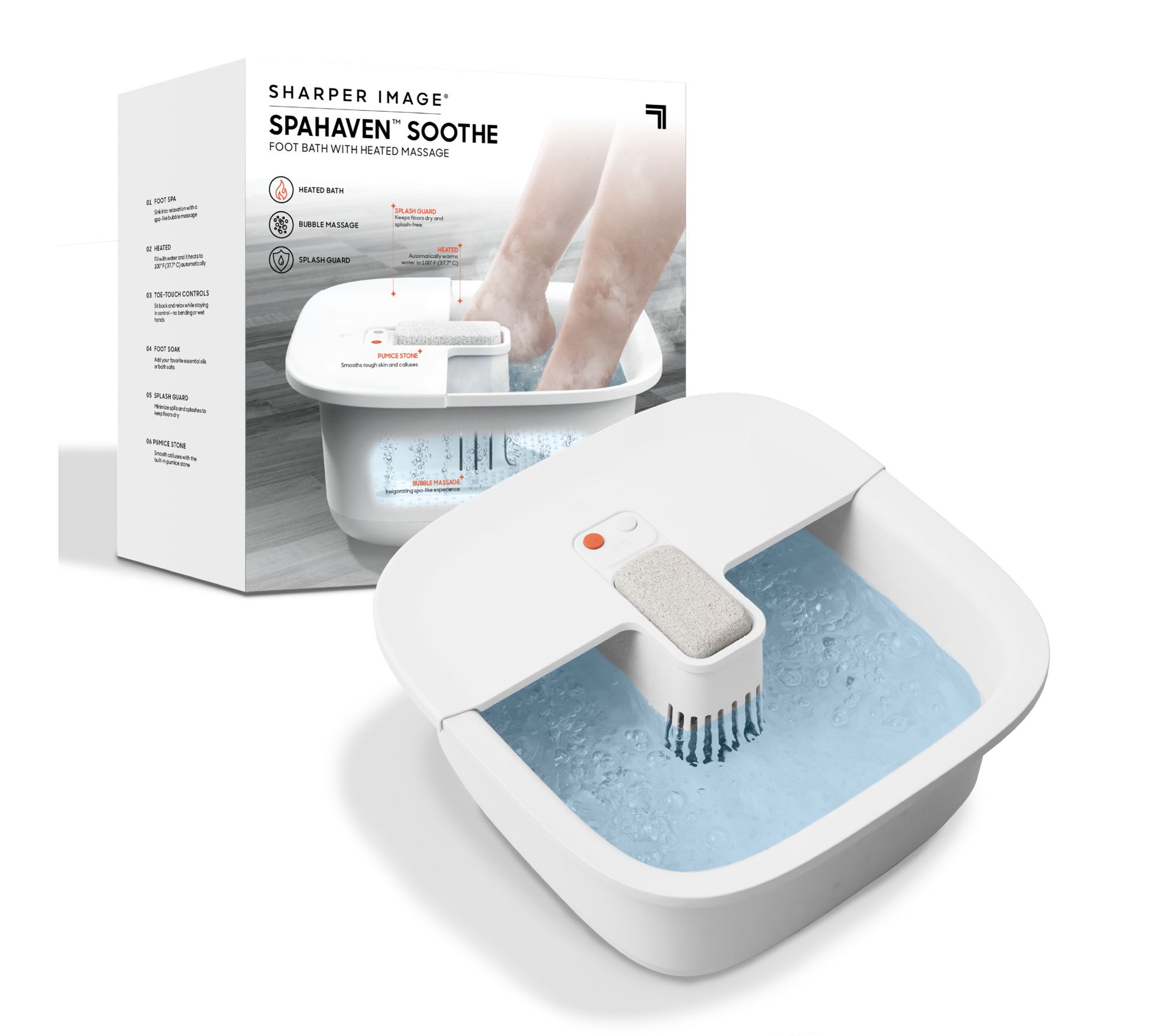  Sharper Image Massager Foot Bath Soothe