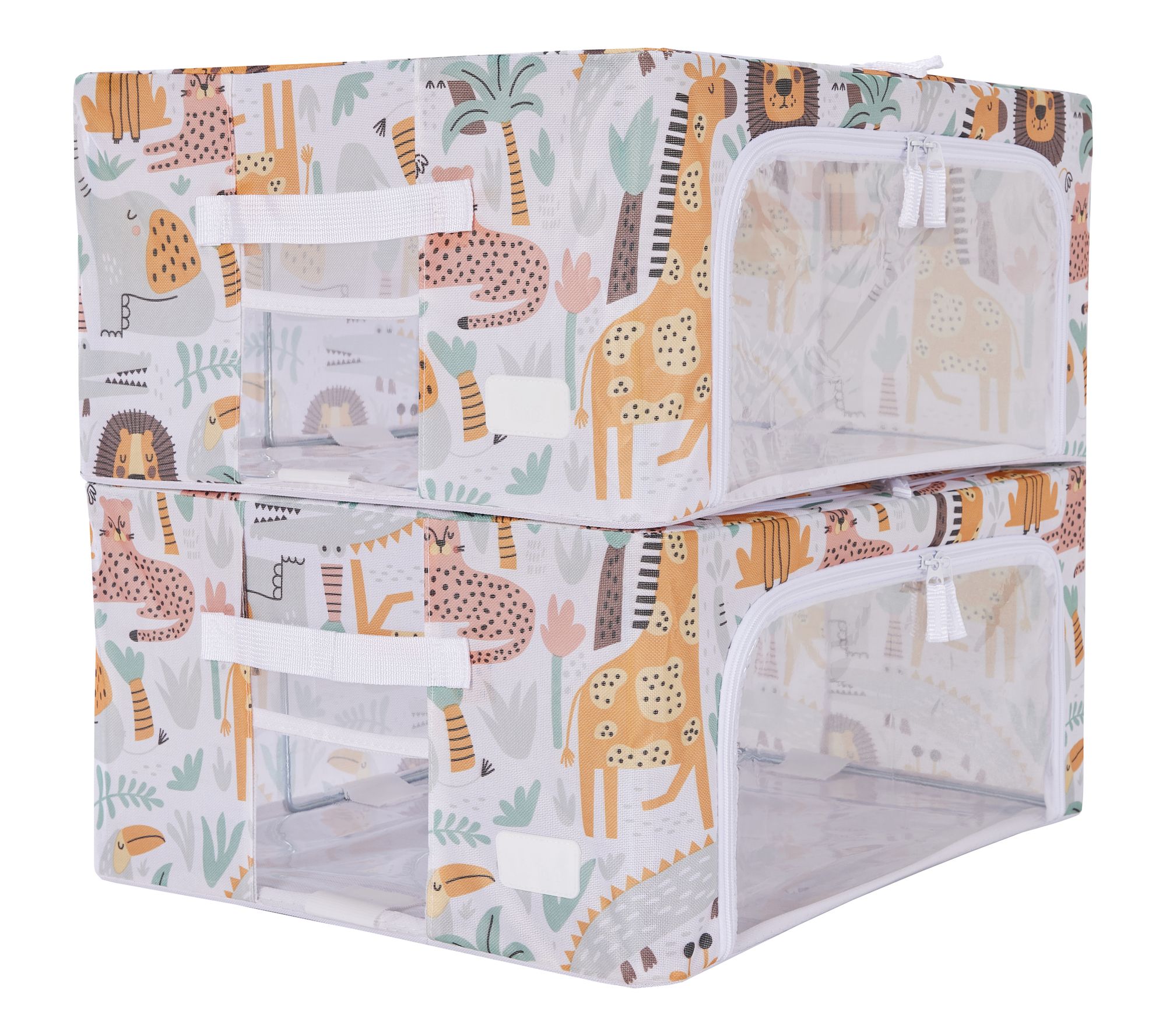 Periea Set of 2 Medium Children's Collapsible Storage Boxes