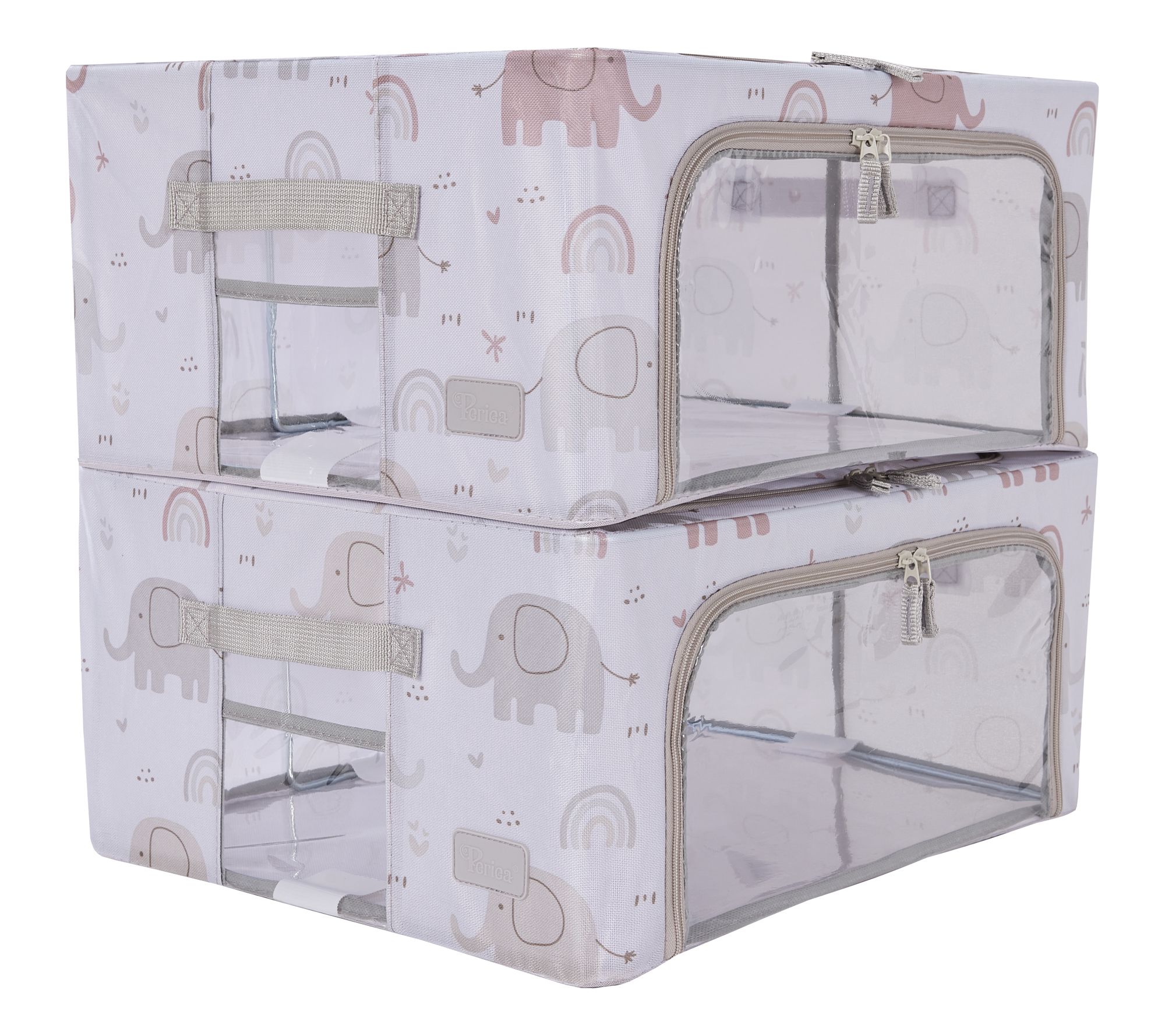 Periea Set of 2 Medium Children's Collapsible Storage Boxes
