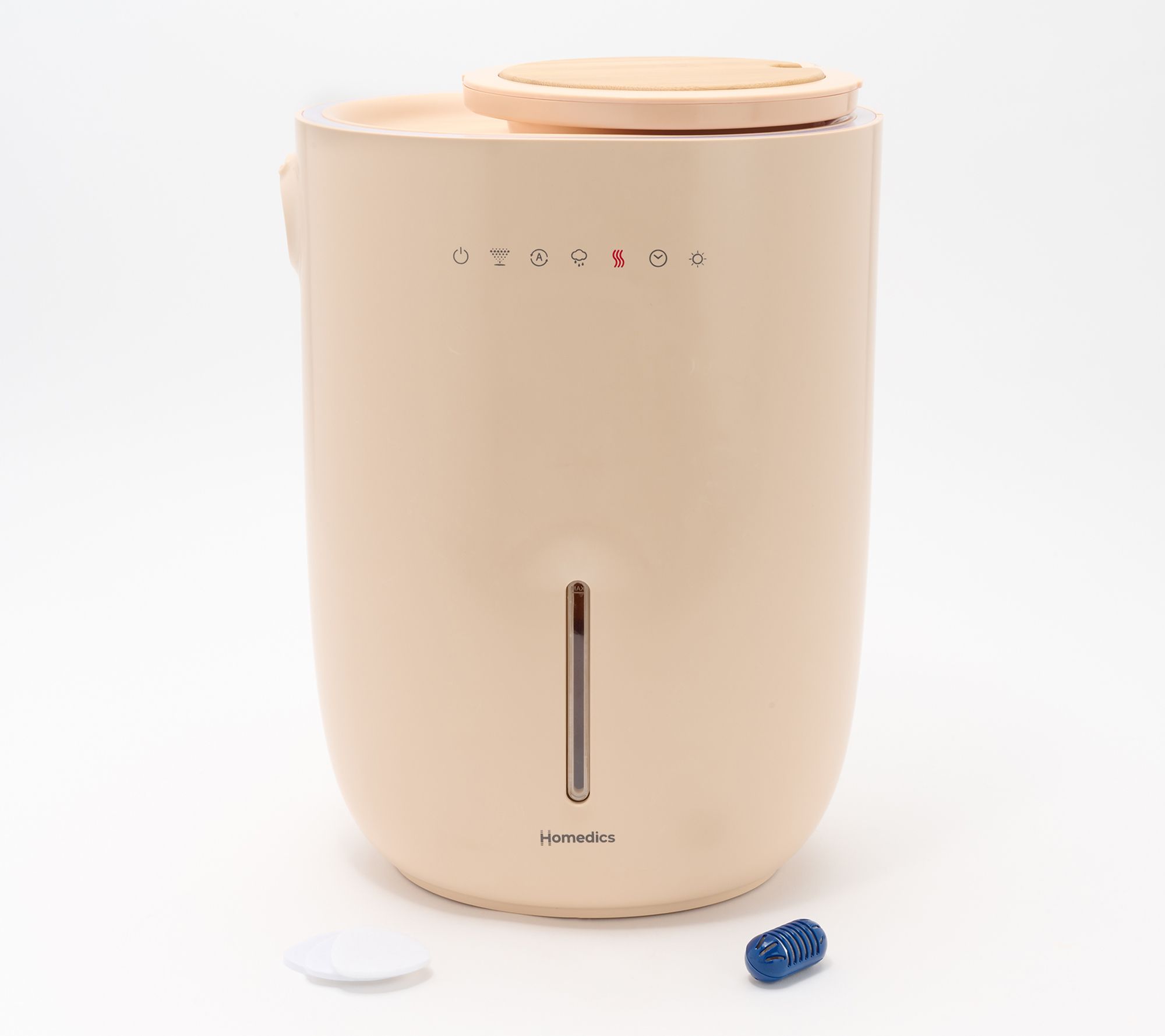 Homedics Natura Top Fill Ultrasonic 1.3G Humidifier with Planter