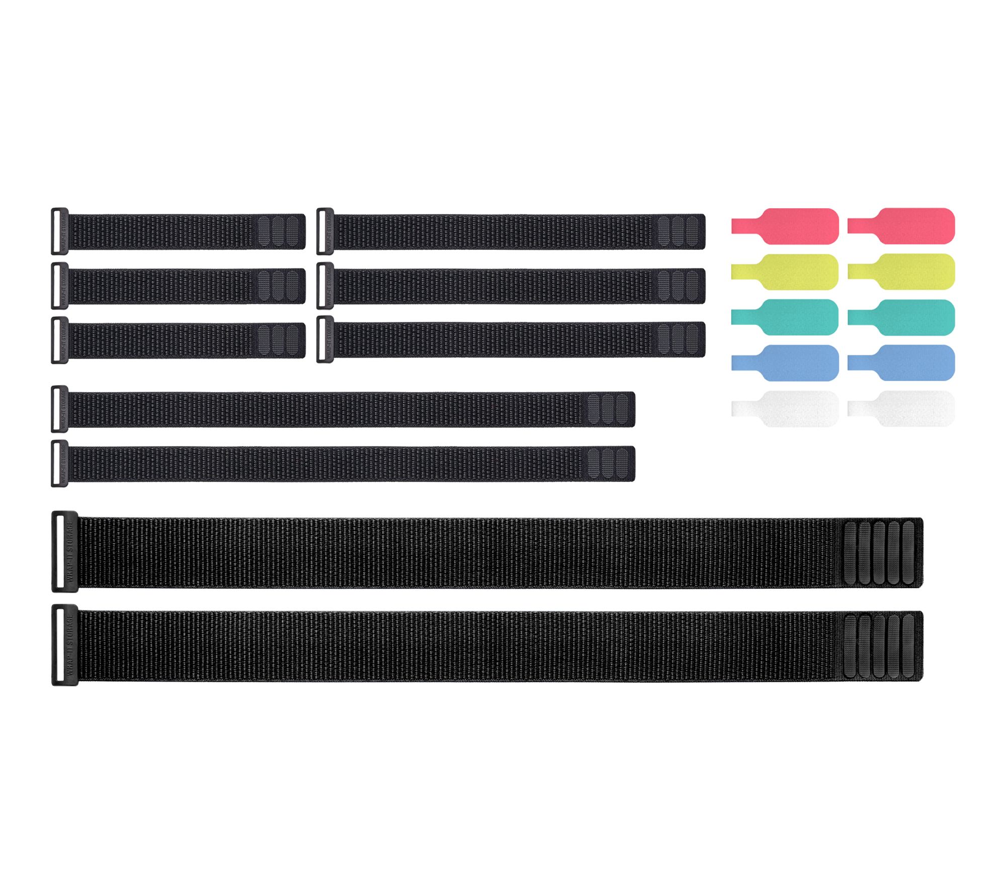 Wrap-It Storage 20-Piece Cinch Strap & Cable Label Bundle