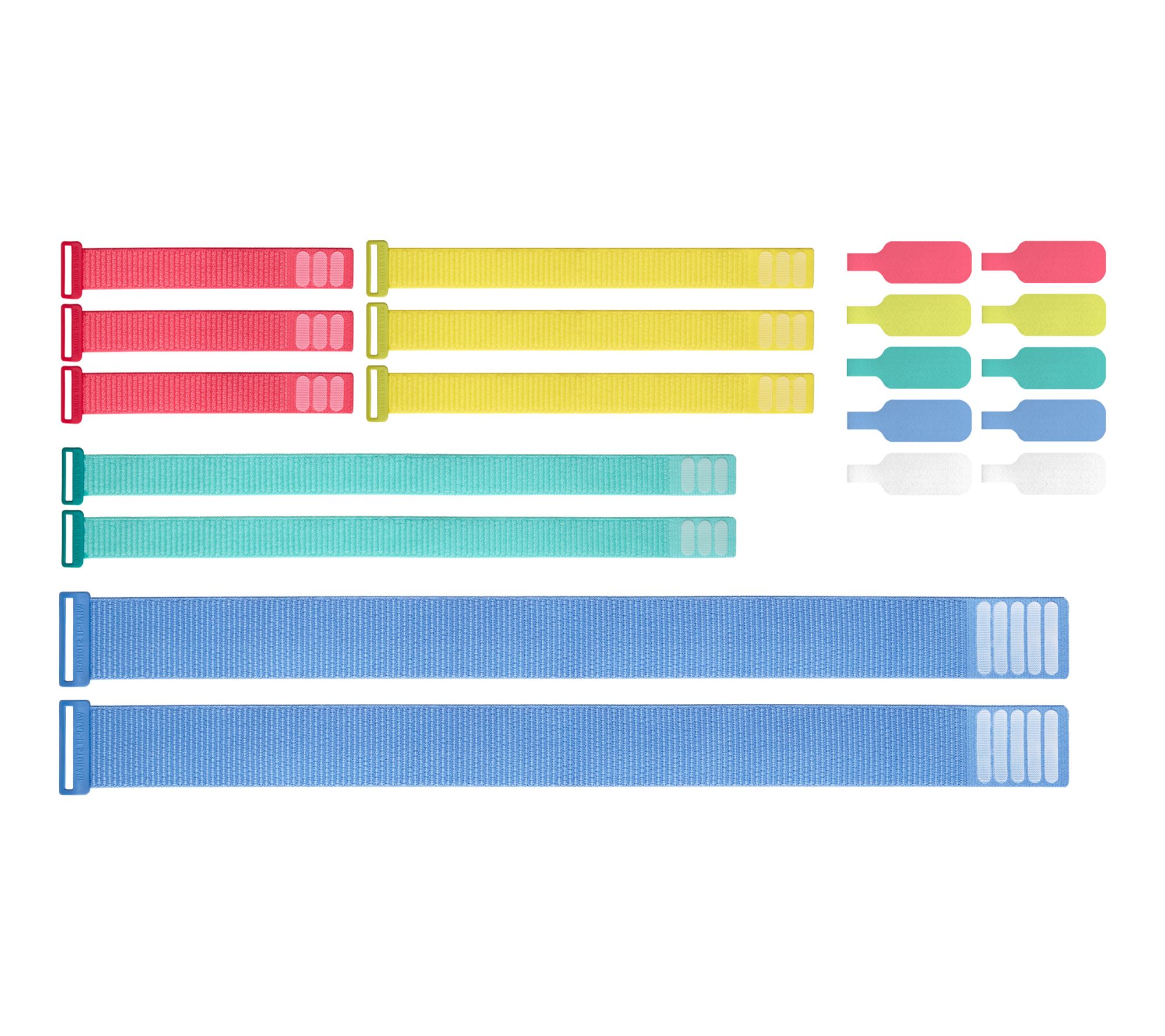 Wrap-It Storage 20-Piece Cinch Strap & Cable Label Bundle