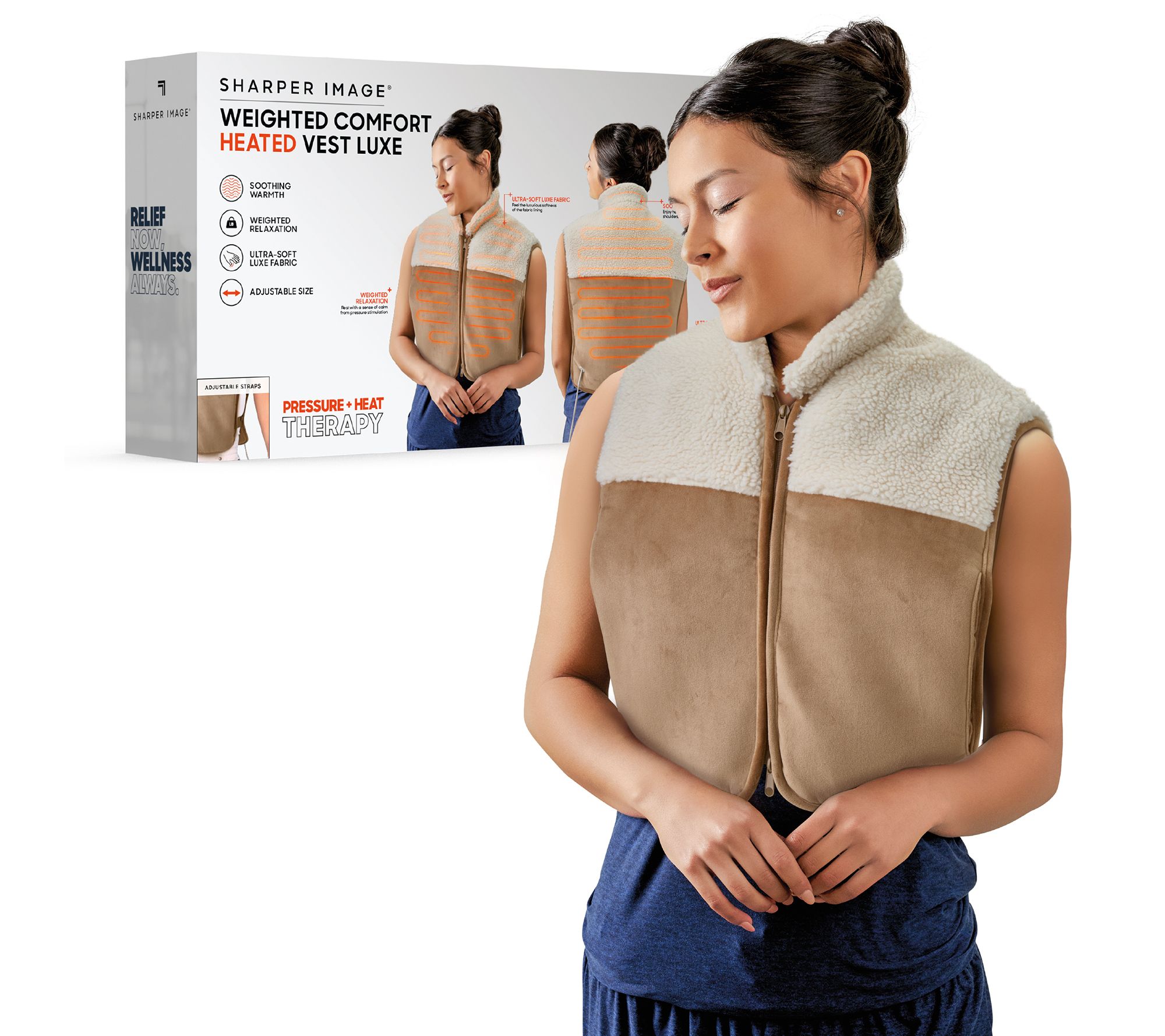 Sharper Image Weighted Luxe Heated Vest