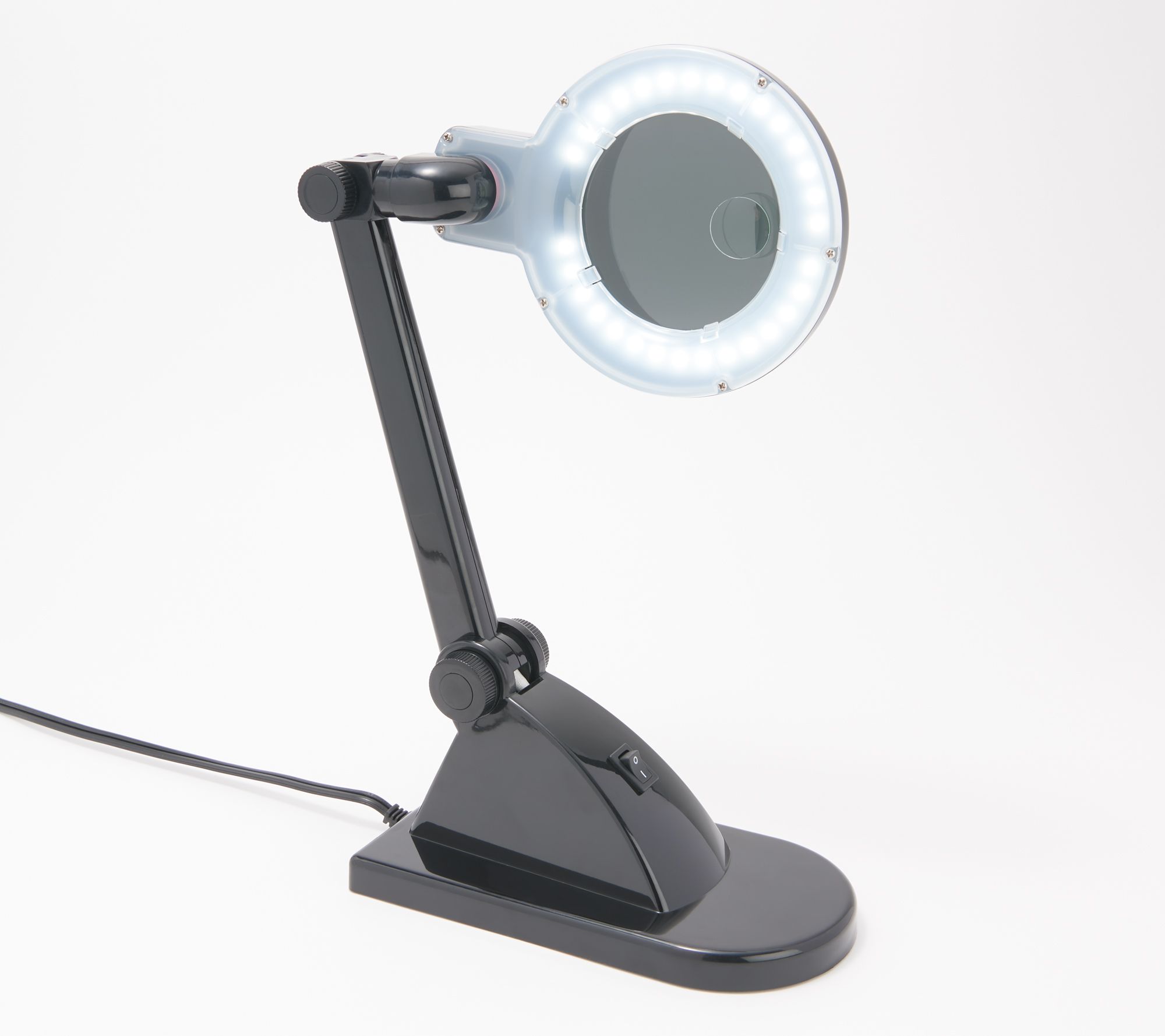 Magnifying Lamp Hands-Free Adjustable Arm Magnifier for Close Work