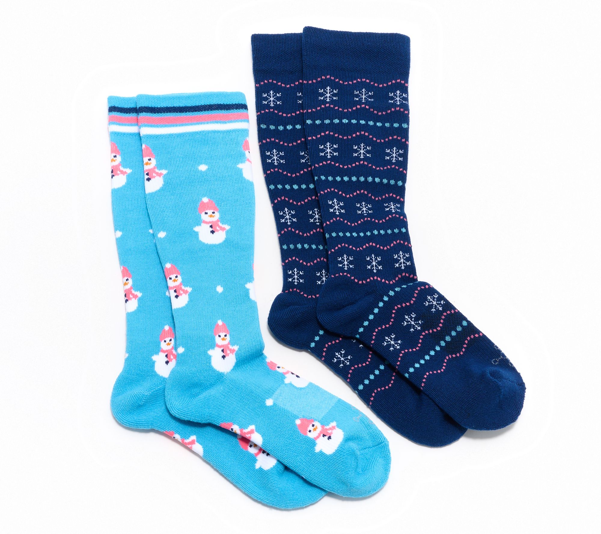 Tommie Copper Set of 2 Holiday Over the Calf Socks