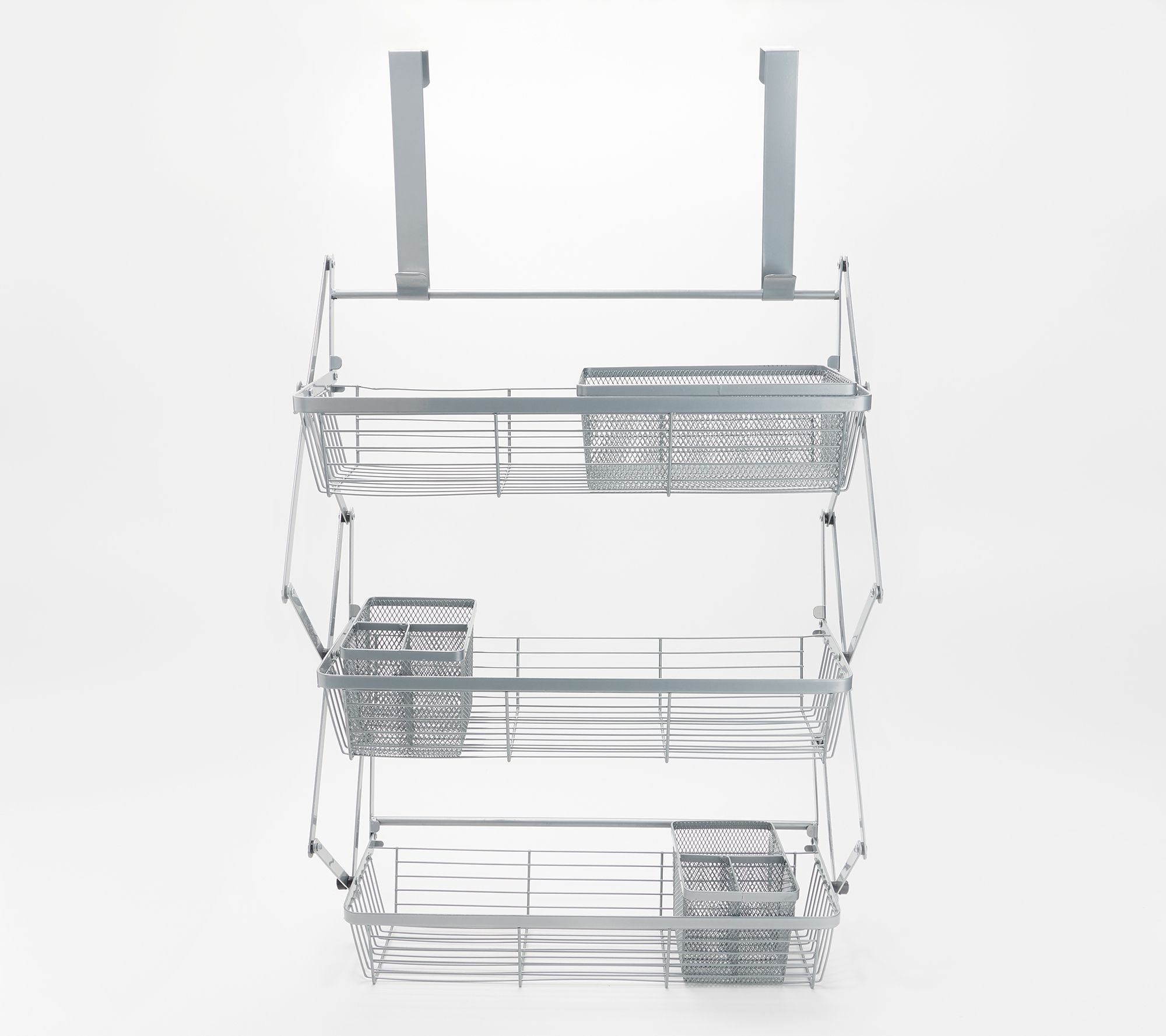 Over The Door Collapsible Organizer With 3 Storage Baskets Page