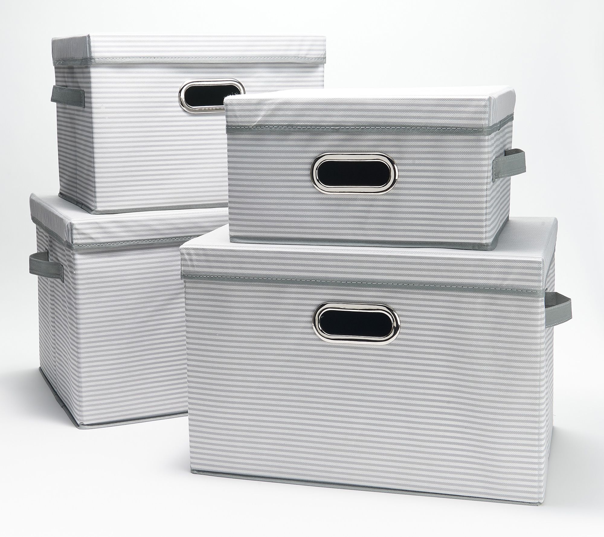 "As Is" Tidy & Co. Set of 4 Collapsible Storage Boxes with Lids
