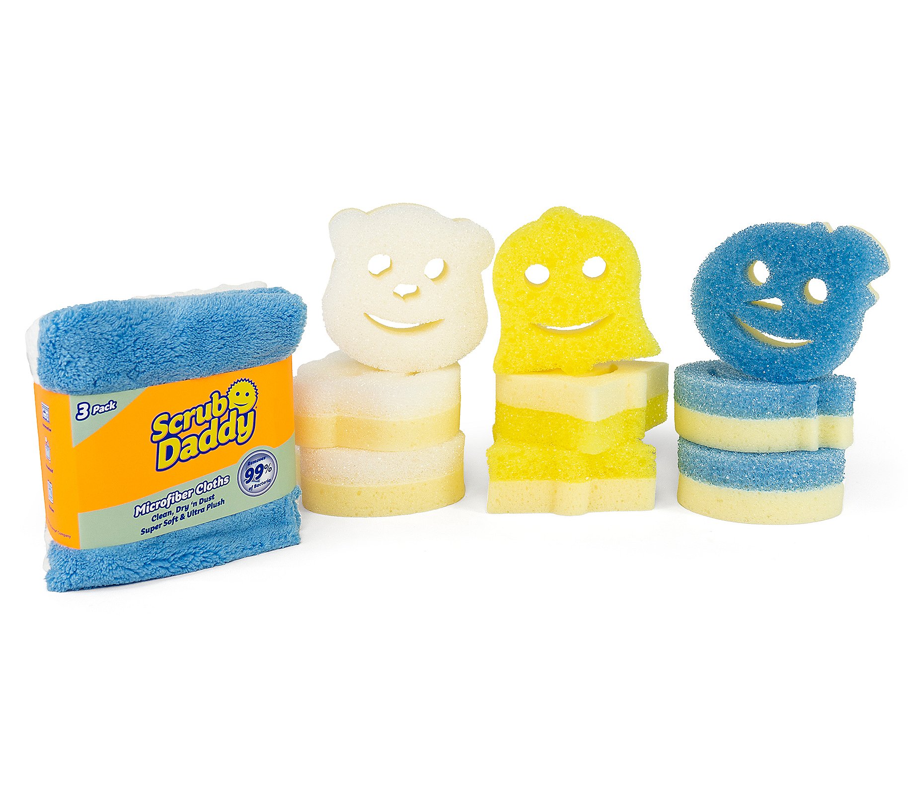 Scrub Mommy 9-Piece Winter Sponge Set w/ 3 Microfiber Towels