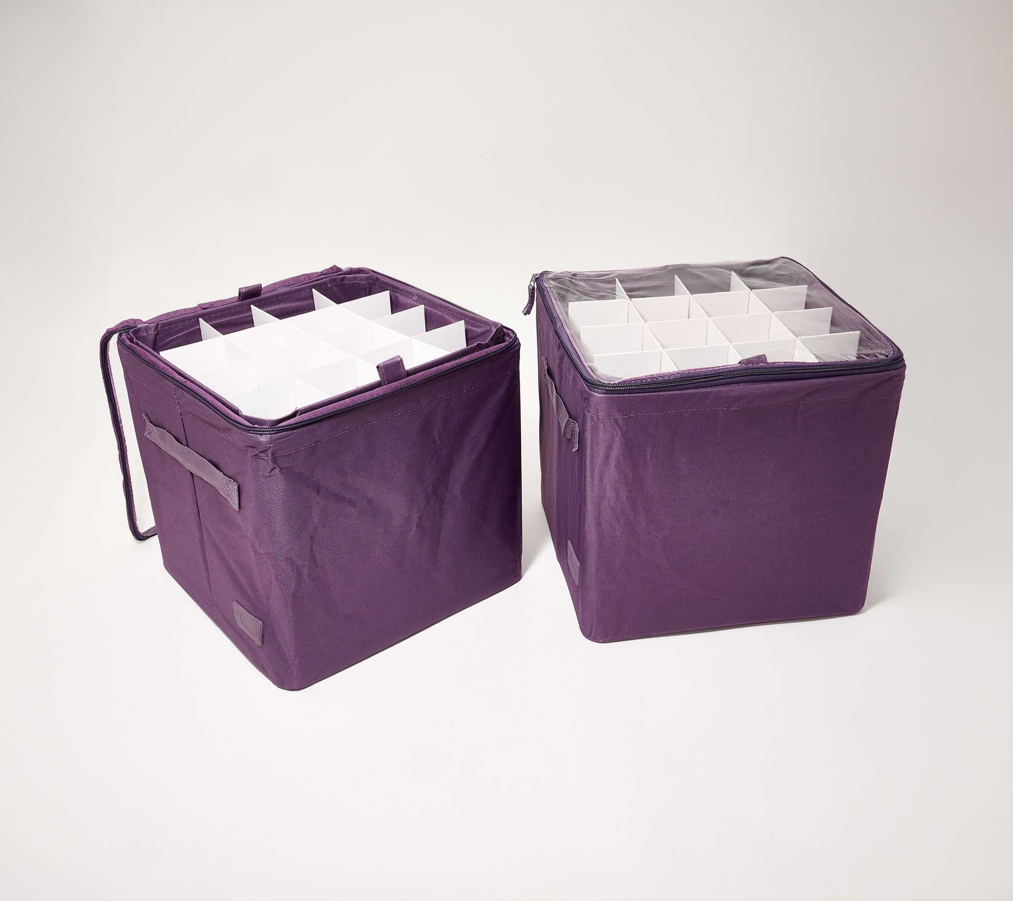 Periea Set of 2 64-Piece Collapsible Ornament Boxes