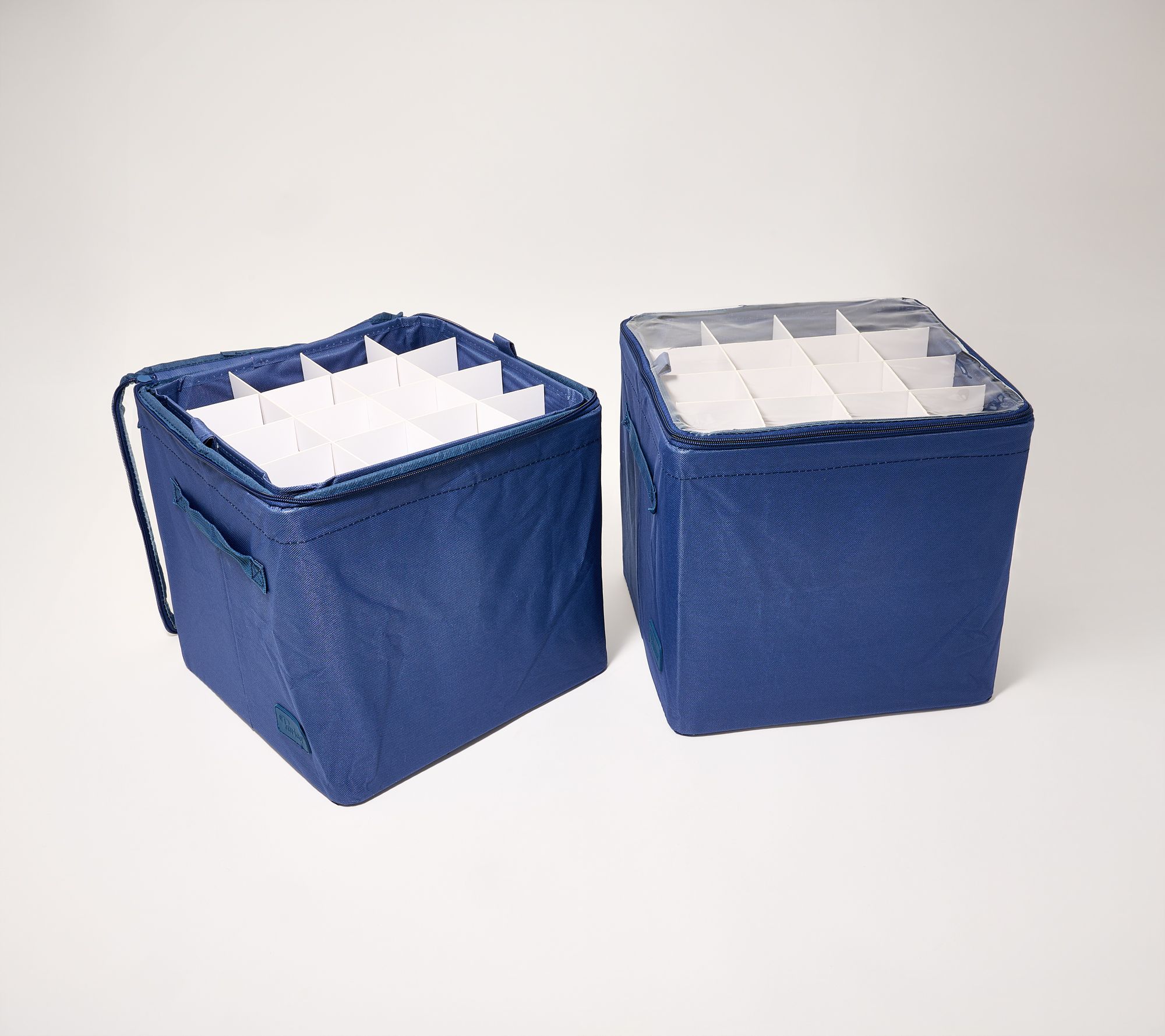 Periea Set of 2 64-Piece Collapsible Ornament Boxes