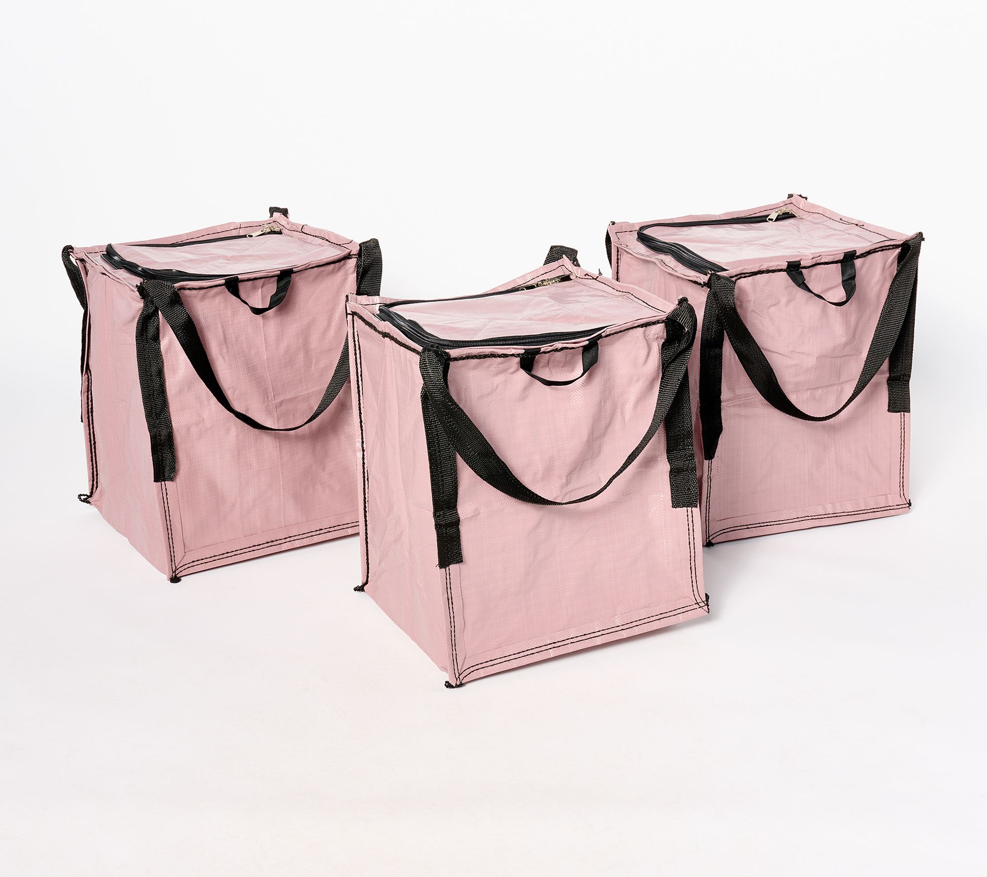 "As Is"Durasack Set of 3 Small Endless Use Storage Totes with Zipper