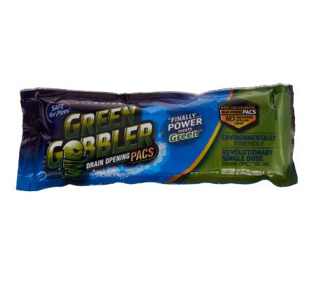 Green Gobbler Drain Opening Pacs, 3 Packs