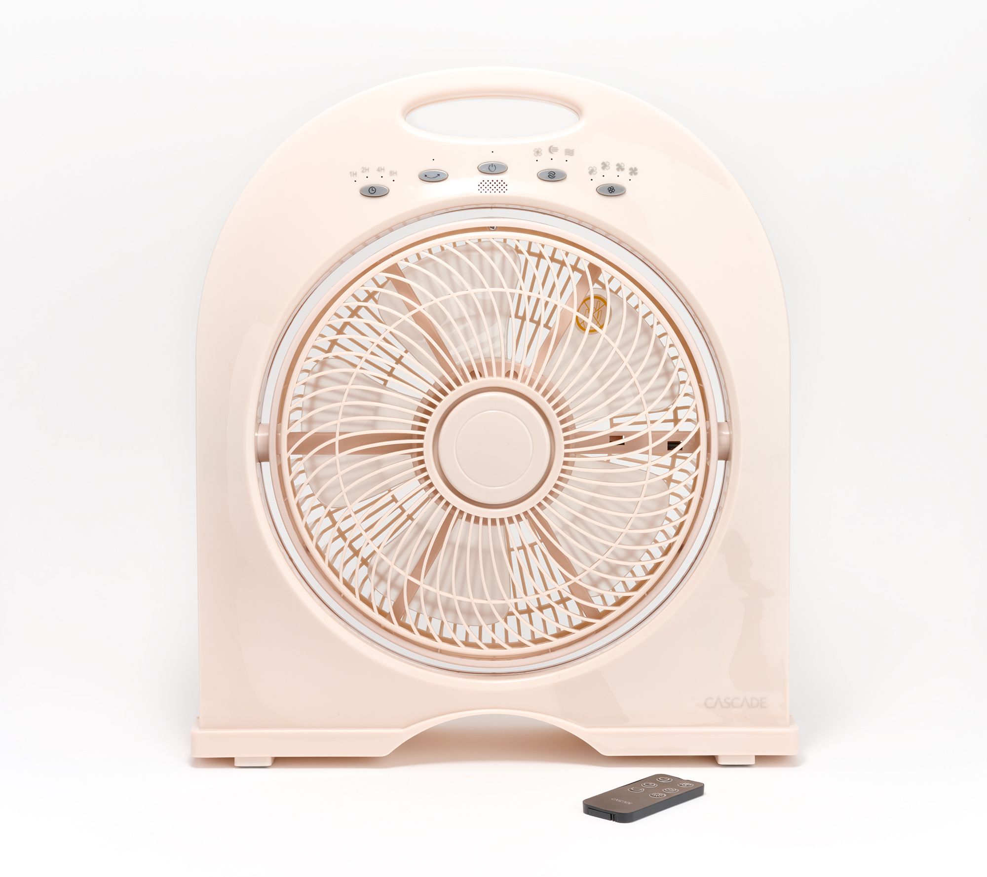 Cascade Capri Rechargeable Adjustable Portable 12" Cordless Fan