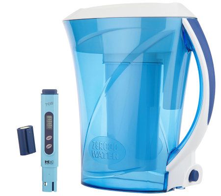 ZeroWater Z-Pitcher 5-Stage FiltrationSyste with 2 Filters - QVC.com