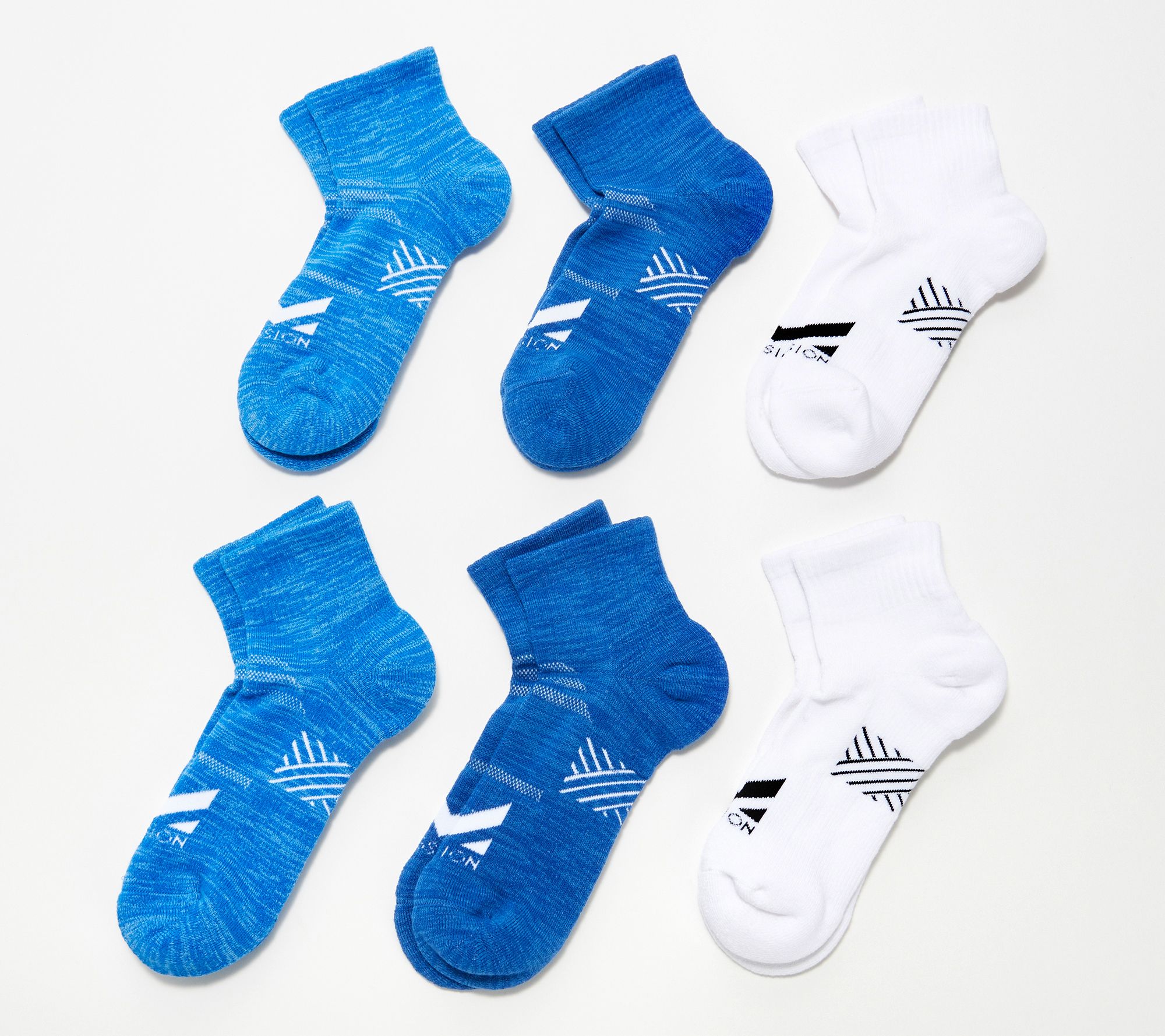 Mission Set of 6 Dry & Cool Pinnacle Ankle Socks - QVC.com