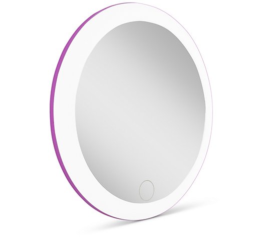 Zadro Rechargeable Compact LED Mirror with Carrying Pouch