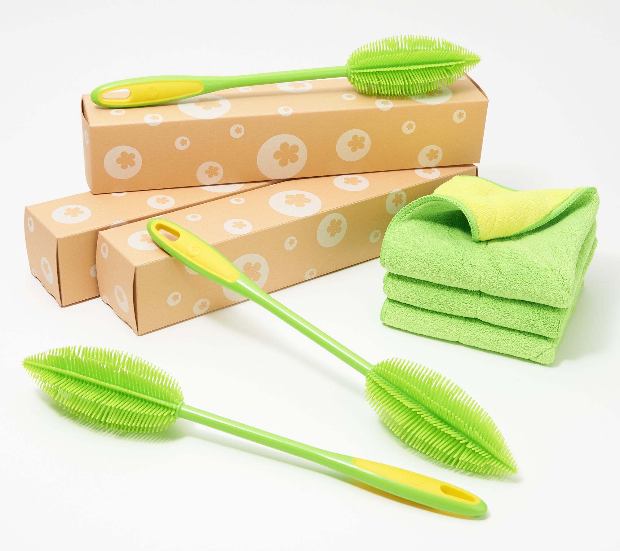 Kochblume Set of 3 Silicone Cleaning Brushes