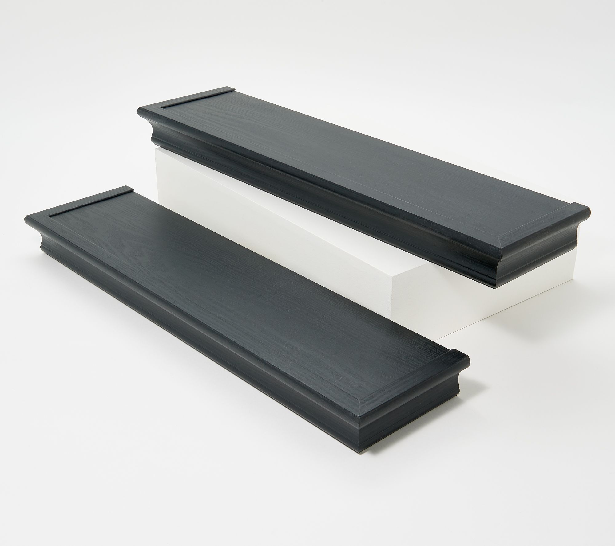 High & Mighty 24" Set of 2 Beveled Edge Floating Storage Shelves