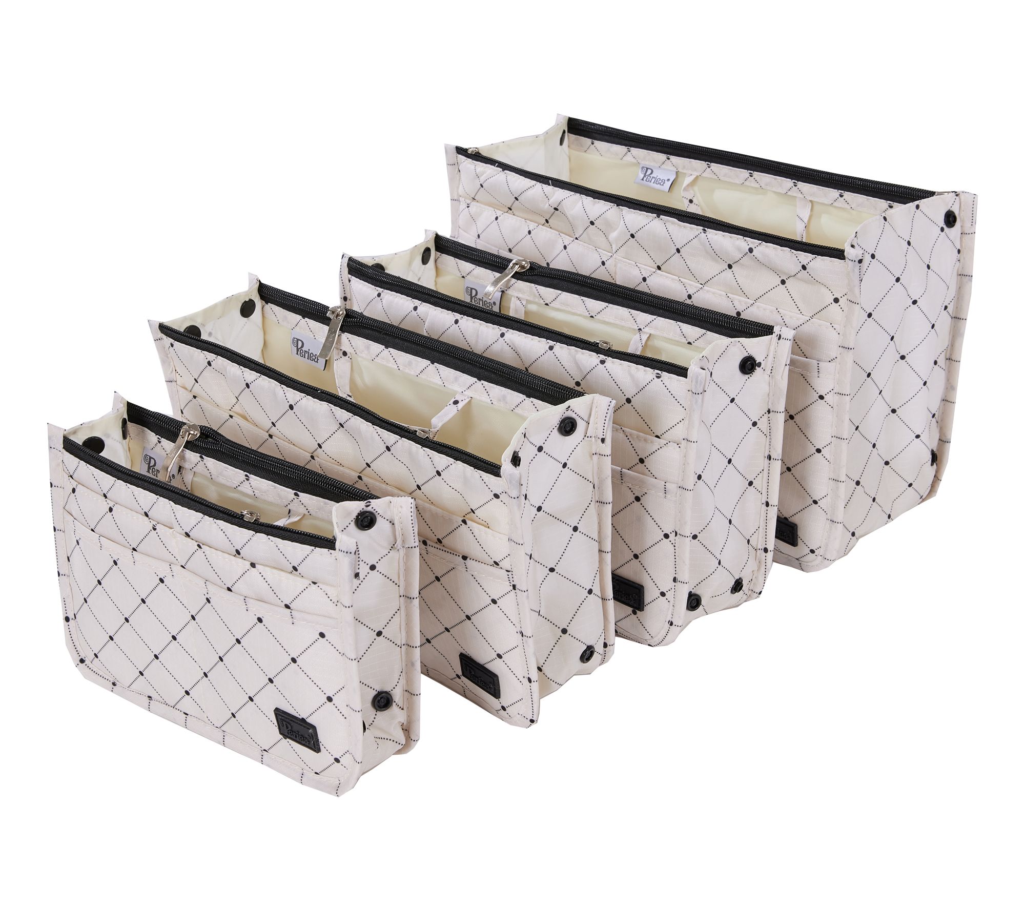 "As Is" Periea Set of 4 Purse Organizers