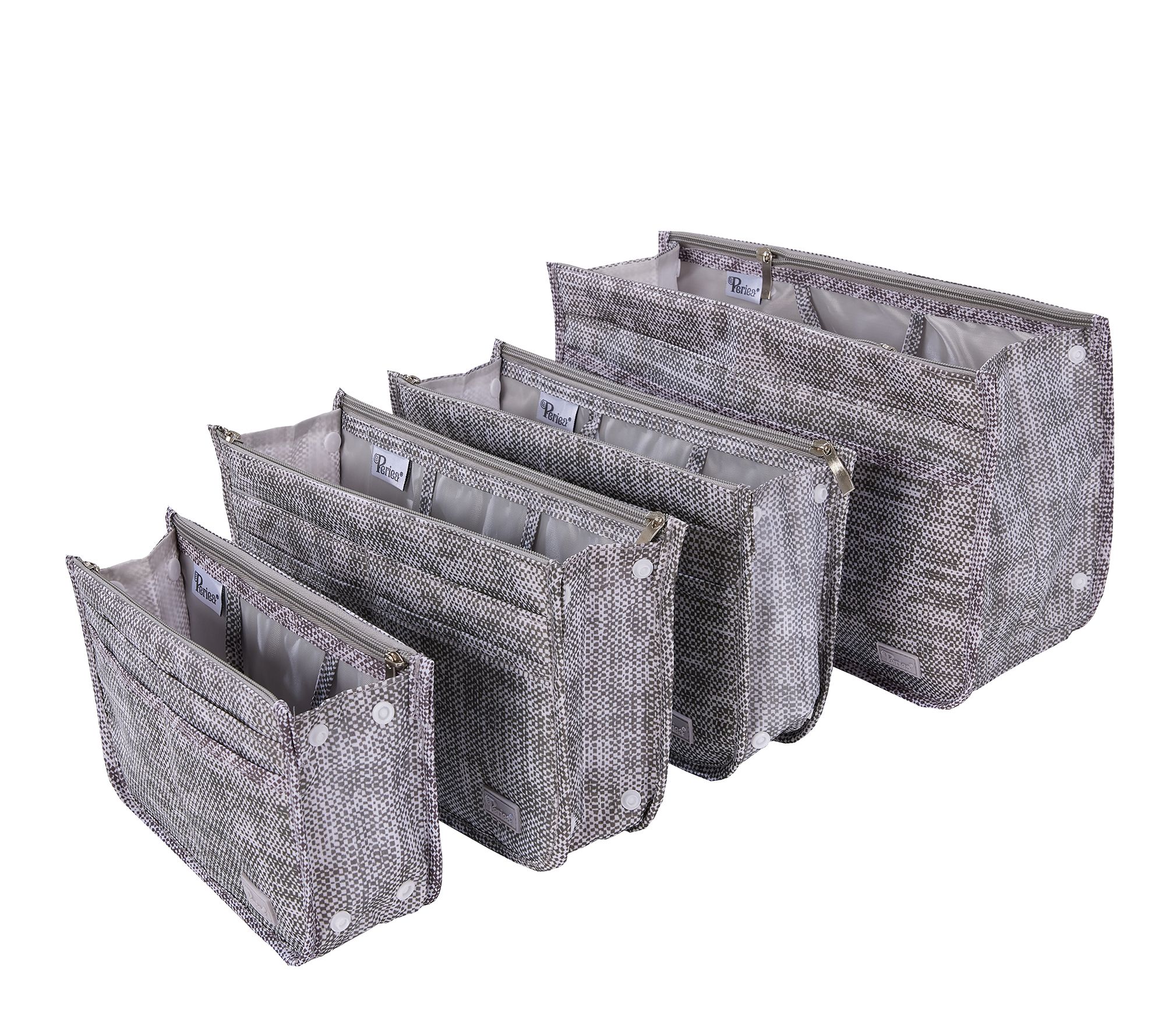 "As Is" Periea Set of 4 Purse Organizers