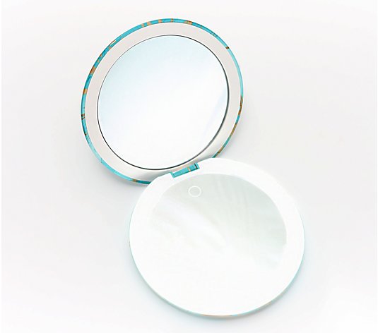 Fancii Lumi Luxe Compact LED Mirror w/ 10x/1x Magnification
