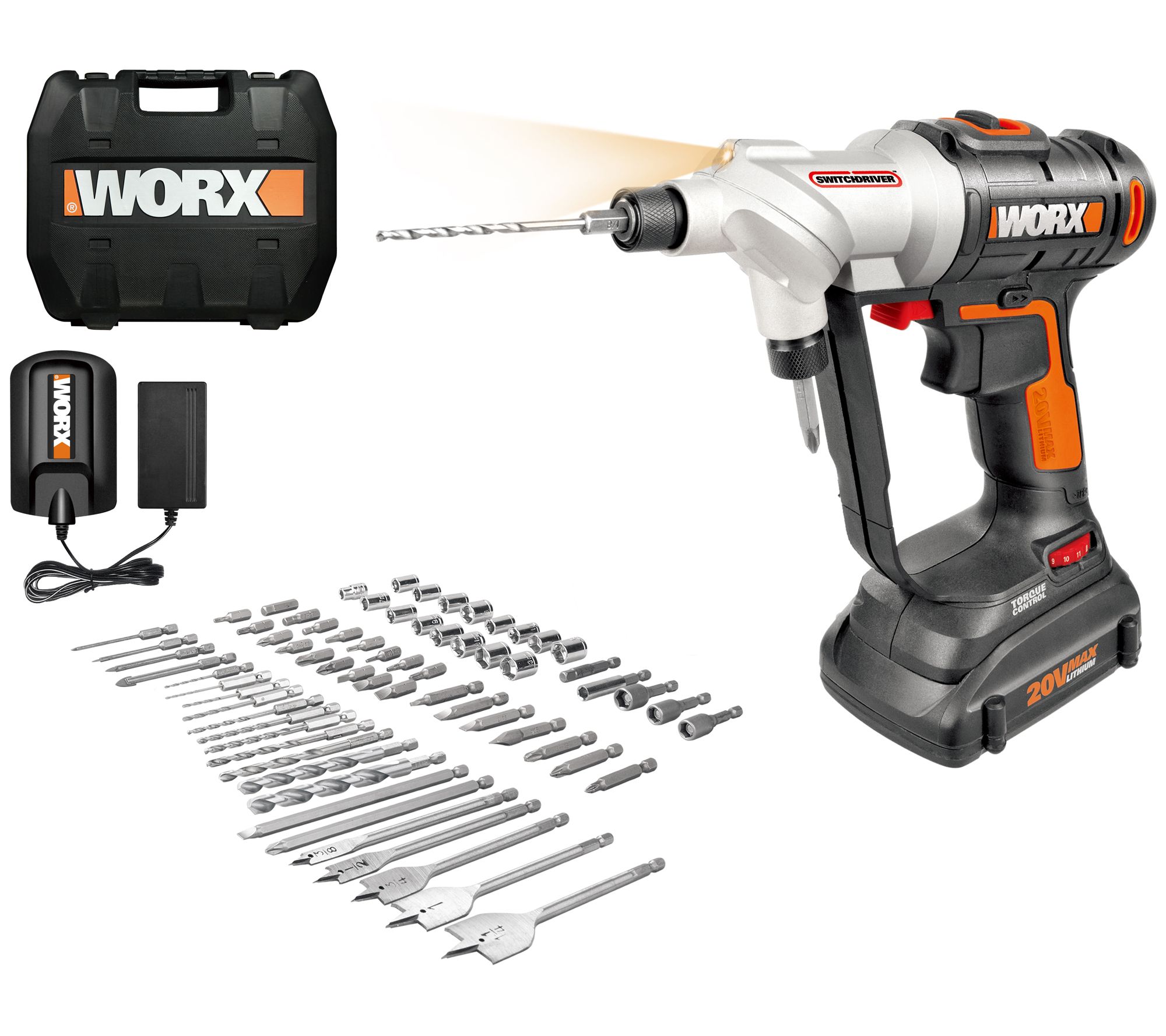 WORX Cordless 20V Drill and Impact Driver Combo Kit with Carry Case - tools  - by owner - sale - craigslist
