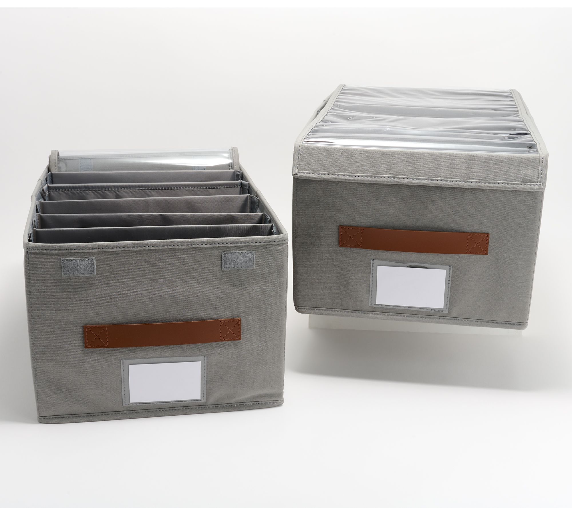 "As Is" Cella Set of 2 Closet Organizers with 5 Removable Dividers