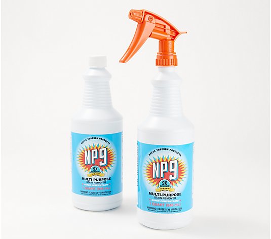 NP9 Set of 2 Indoor/Outdoor Stain Remover & Degreasers