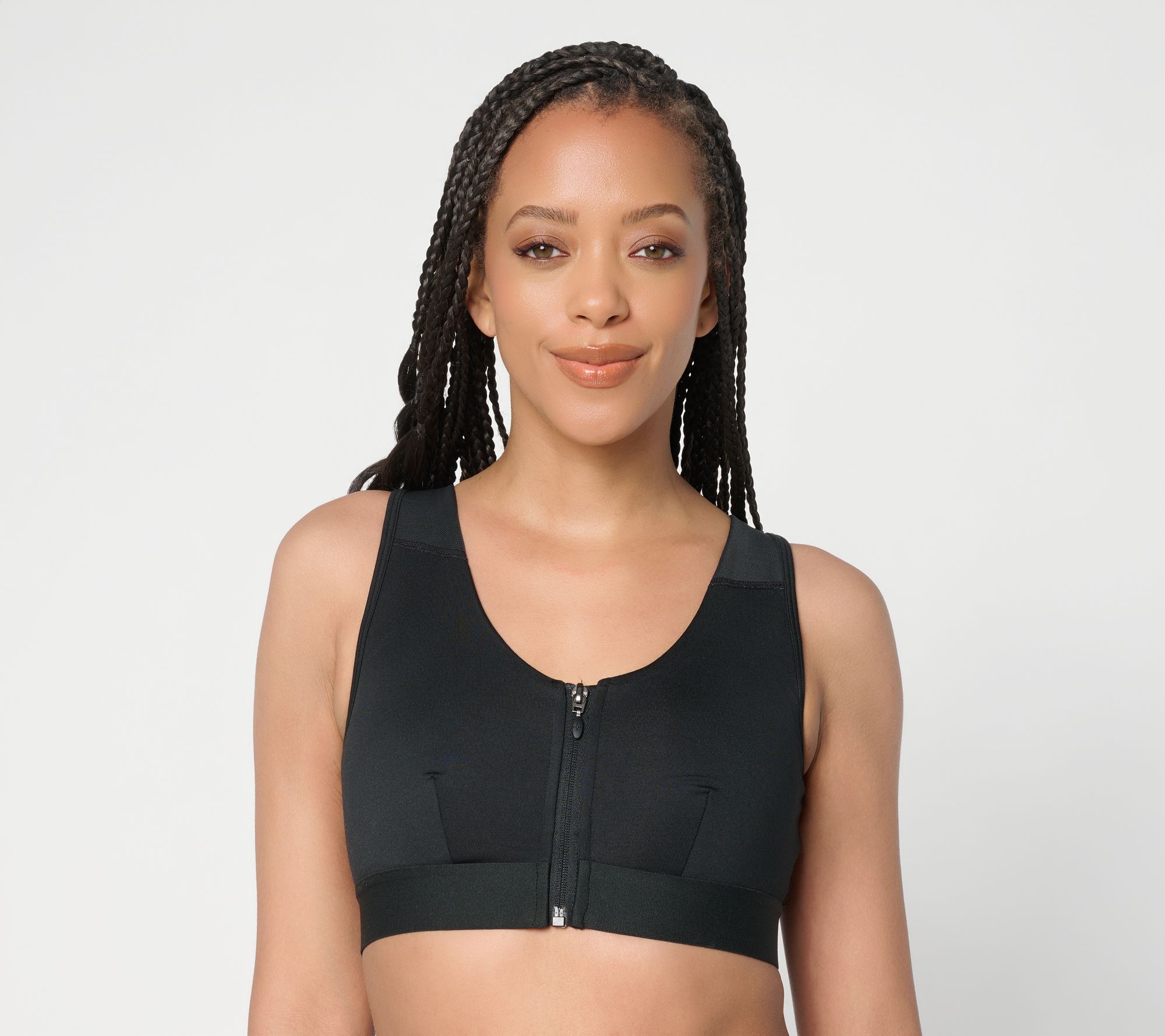 Tommie Copper Posture Support Crossback Bra with Zipper