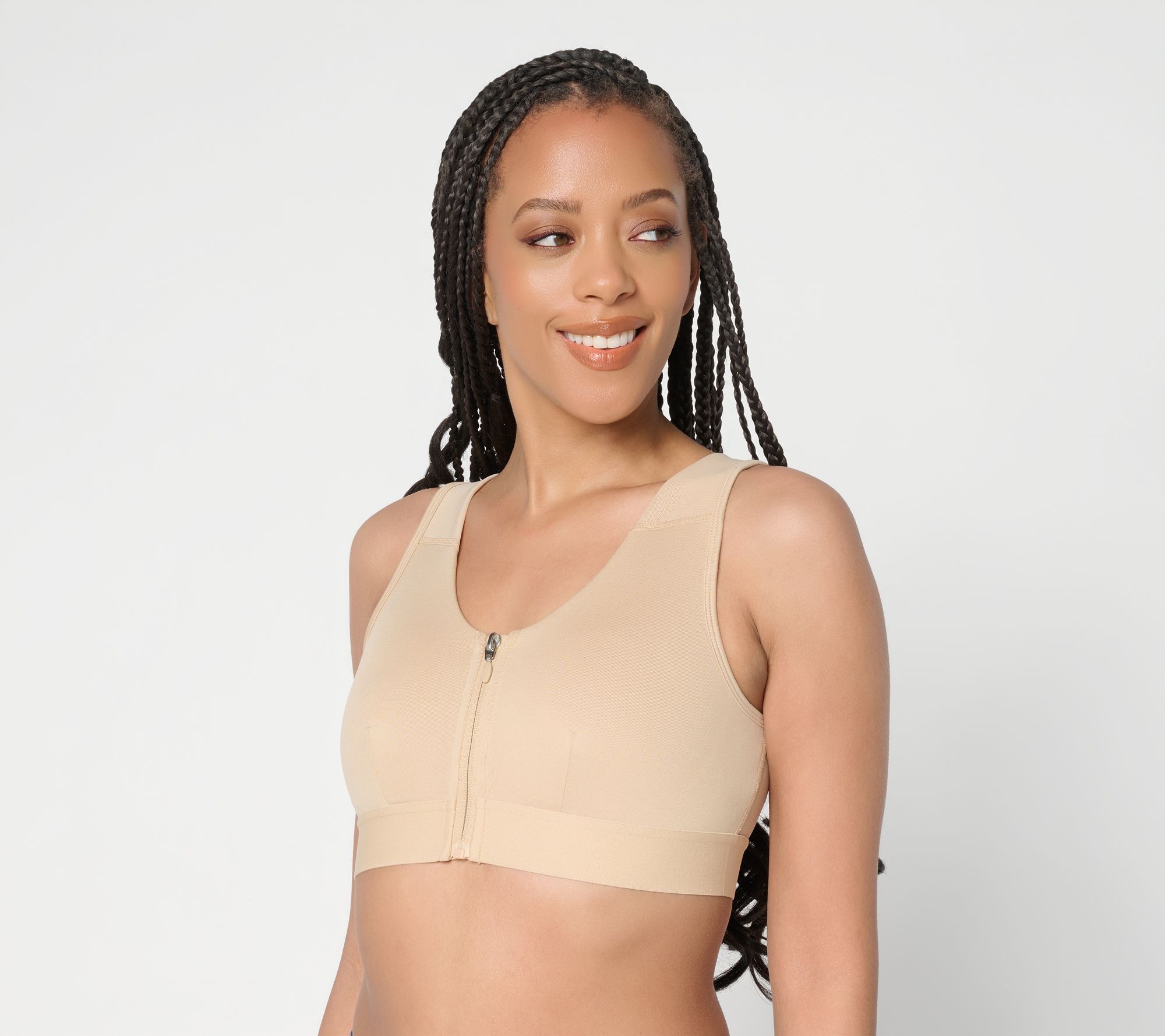 Tommie Copper Posture Support Crossback Bra with Zipper