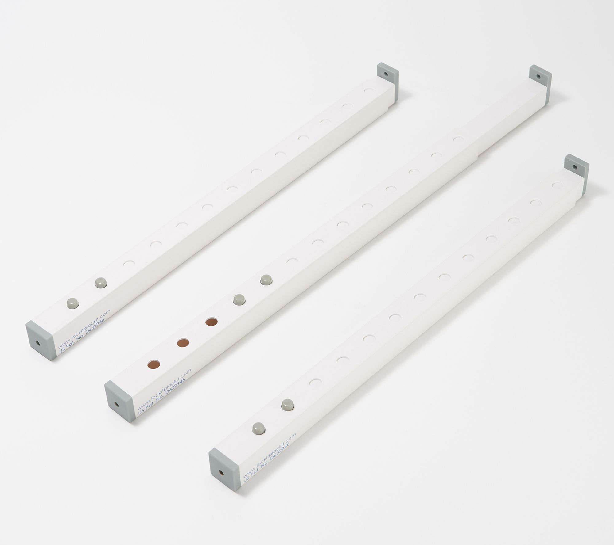 LockIt, BlockIt Set of 3 Window & Door Security Bars