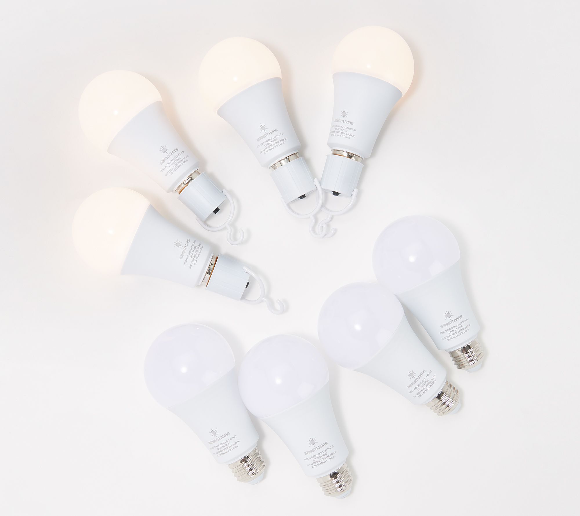 Brightliving Set Of 8 Led Light Bulbs With Built In Battery Qvc 