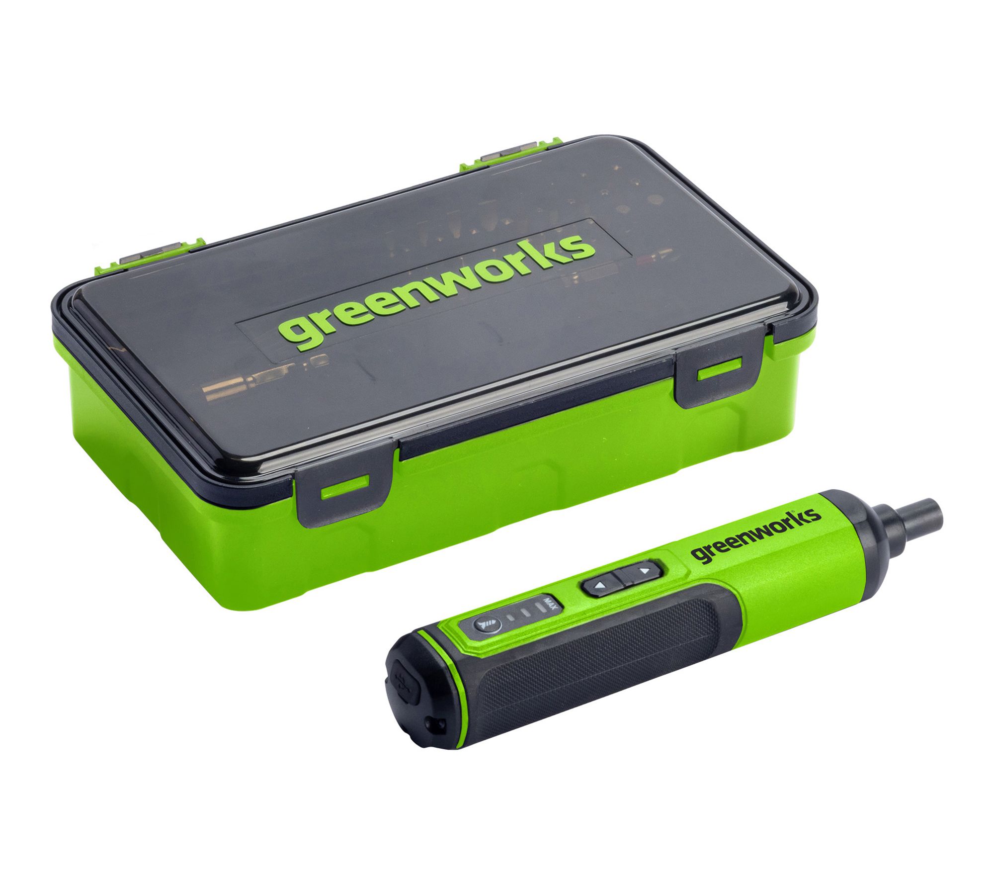 Greenworks Single 4V Screwdriver with 26pc Accessory Kit - QVC.com