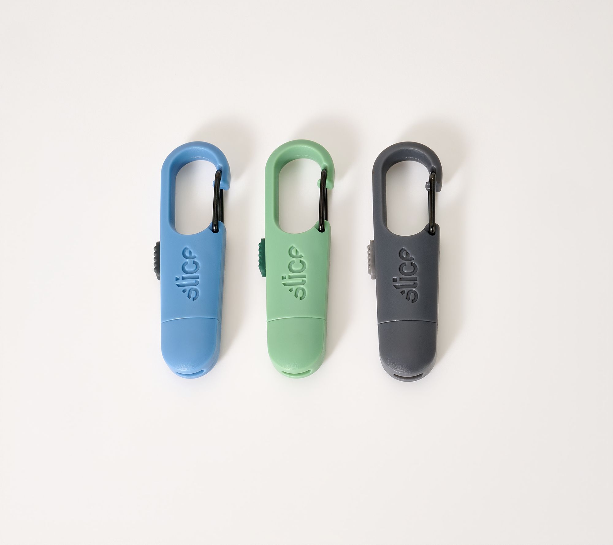 Slice Set of 3 Mini Ceramic Cutters with Easy Clips