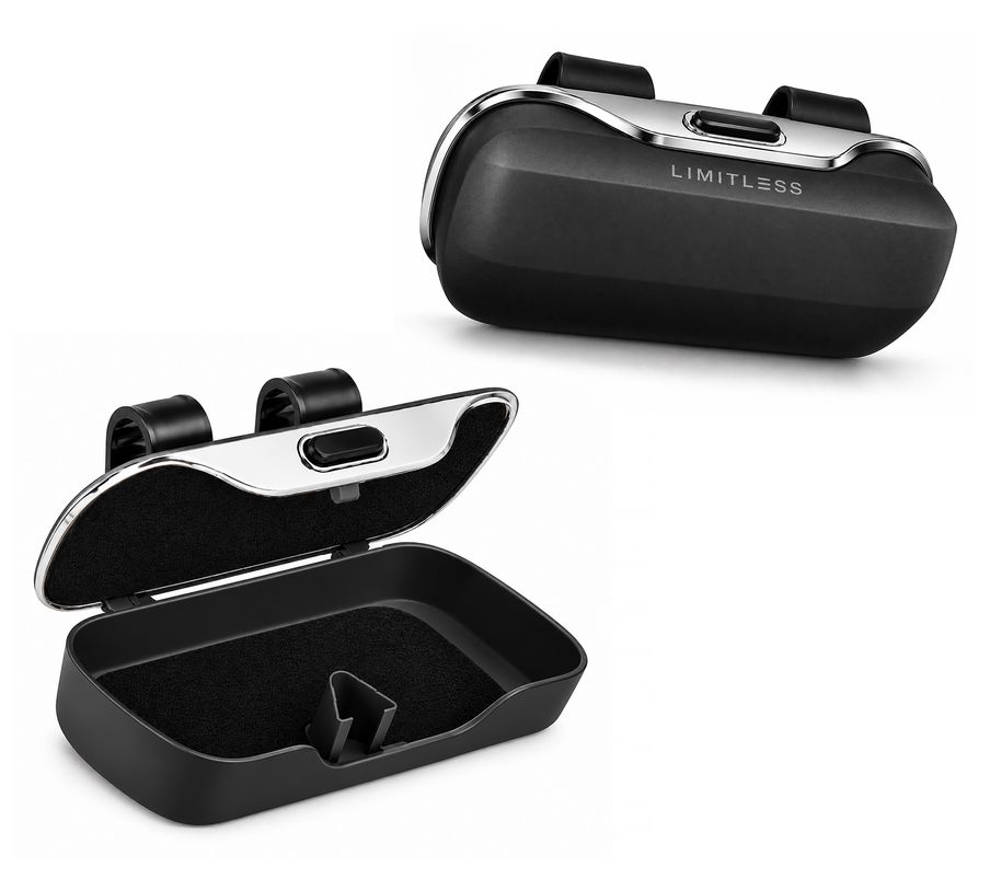 Limitless Set of 2 Glasses Holder Attachment for Car Visor