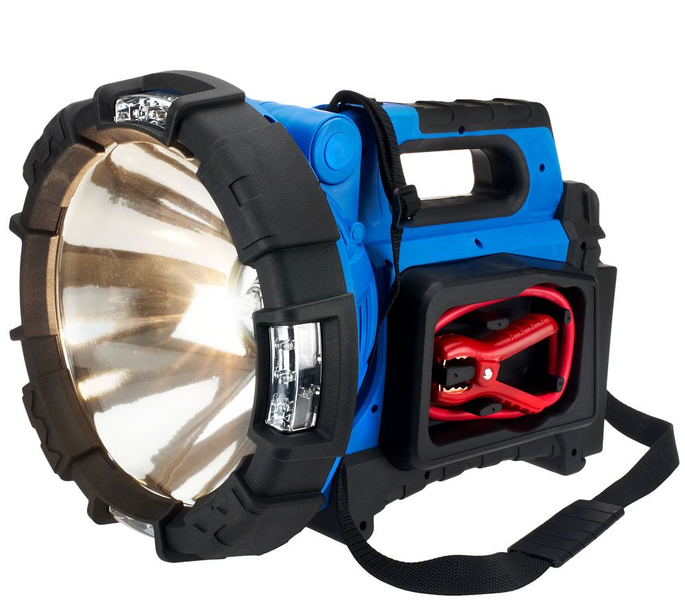 "As Is" Powertek 600 Peak Amp Jump Starter w/120W Spotlight