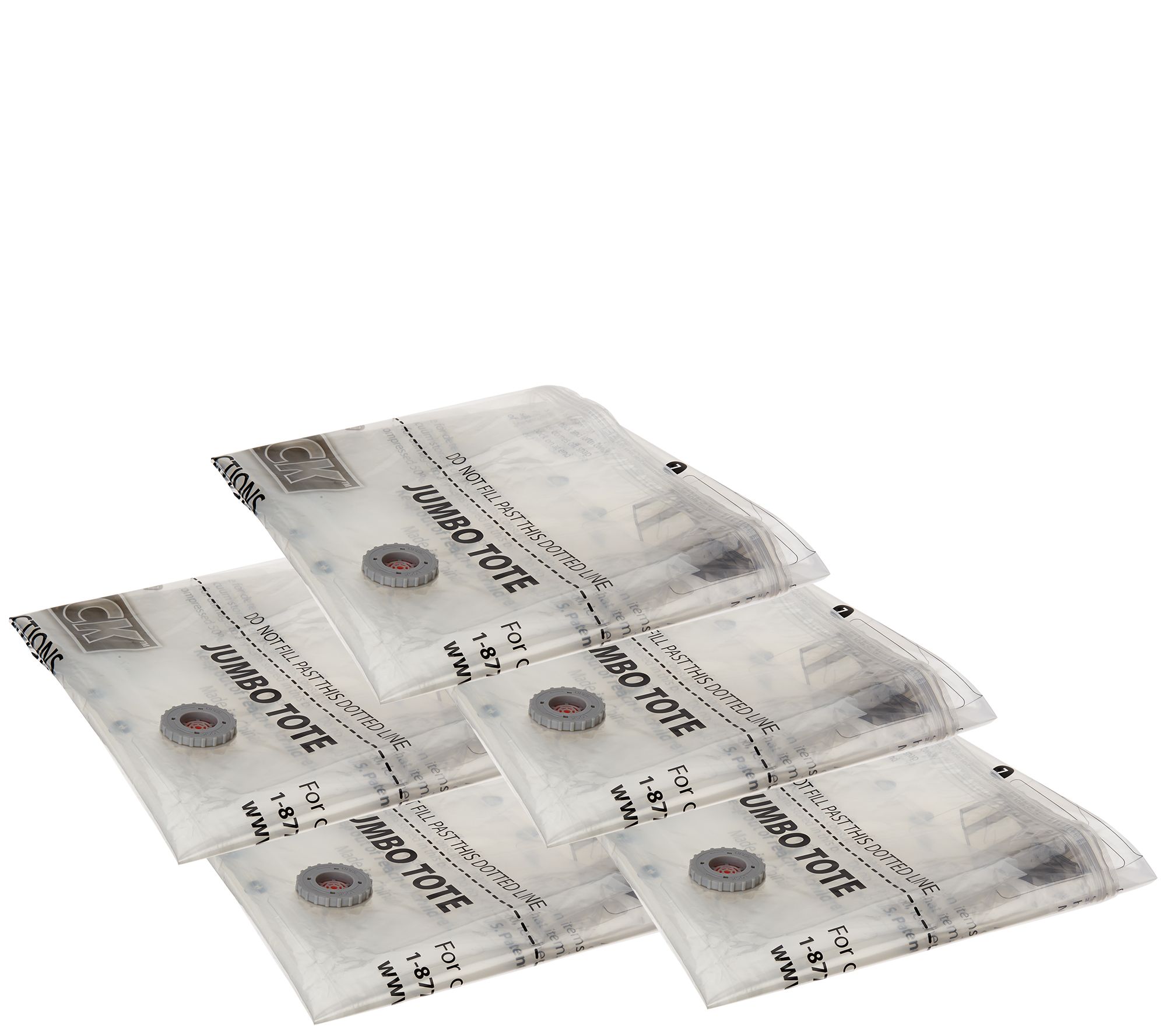 SuperPack S/5 Jumbo Compression Bags with Canvas Totes