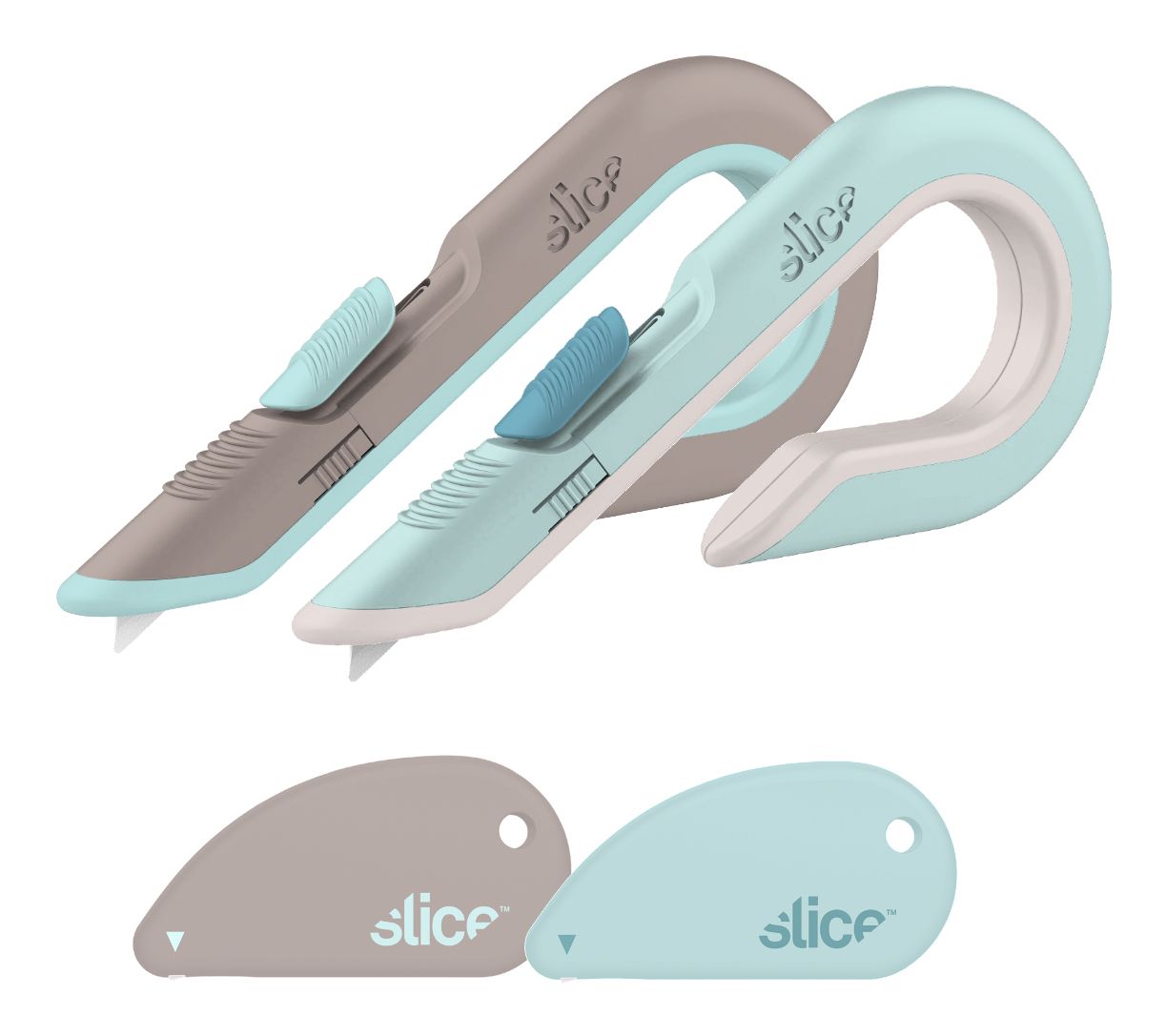 Slice Set of 2 Ceramic Box Cutters and 2 Safety Cutters