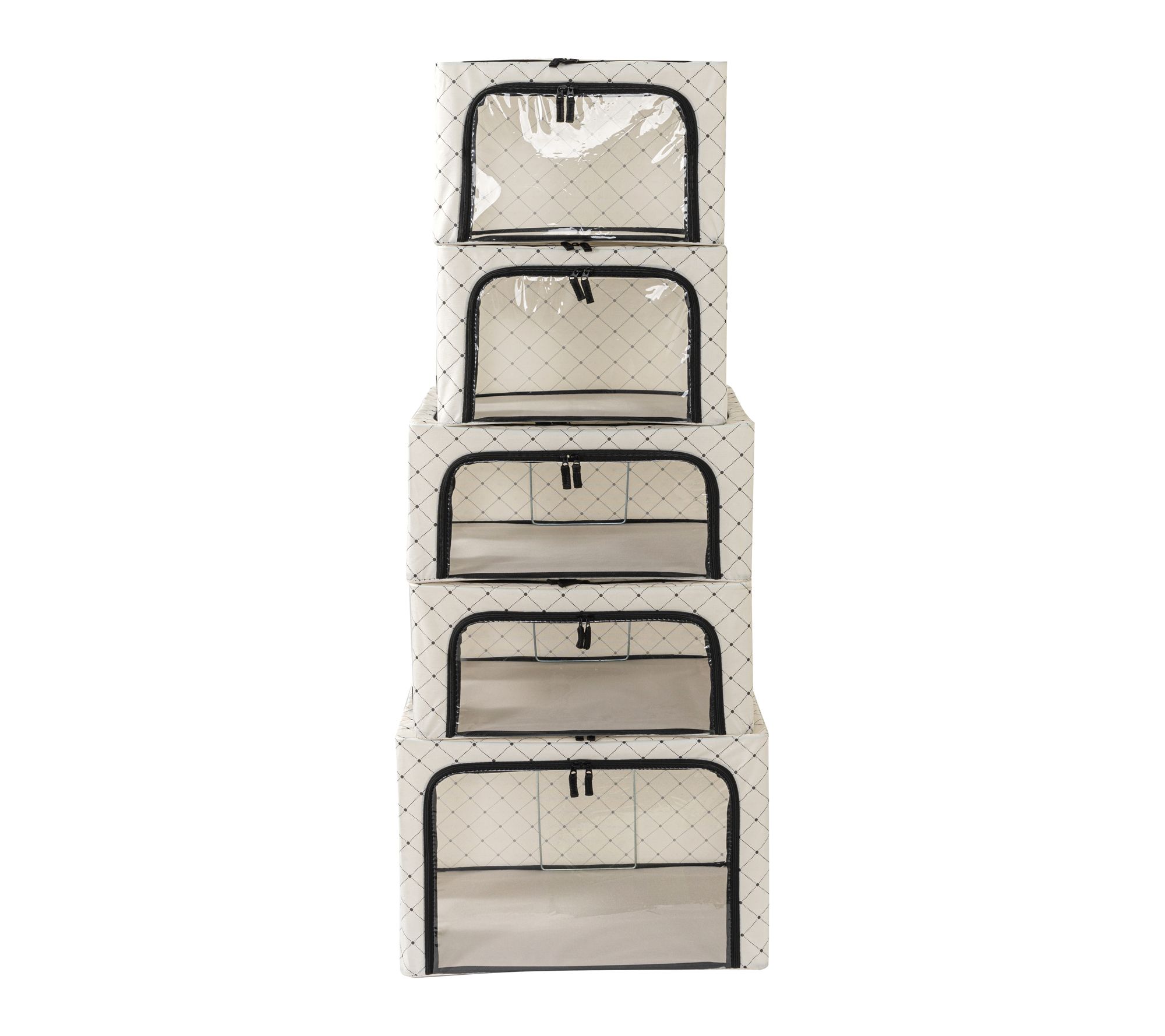 Periea Set of 5 Assorted Collapsible Storage Boxes
