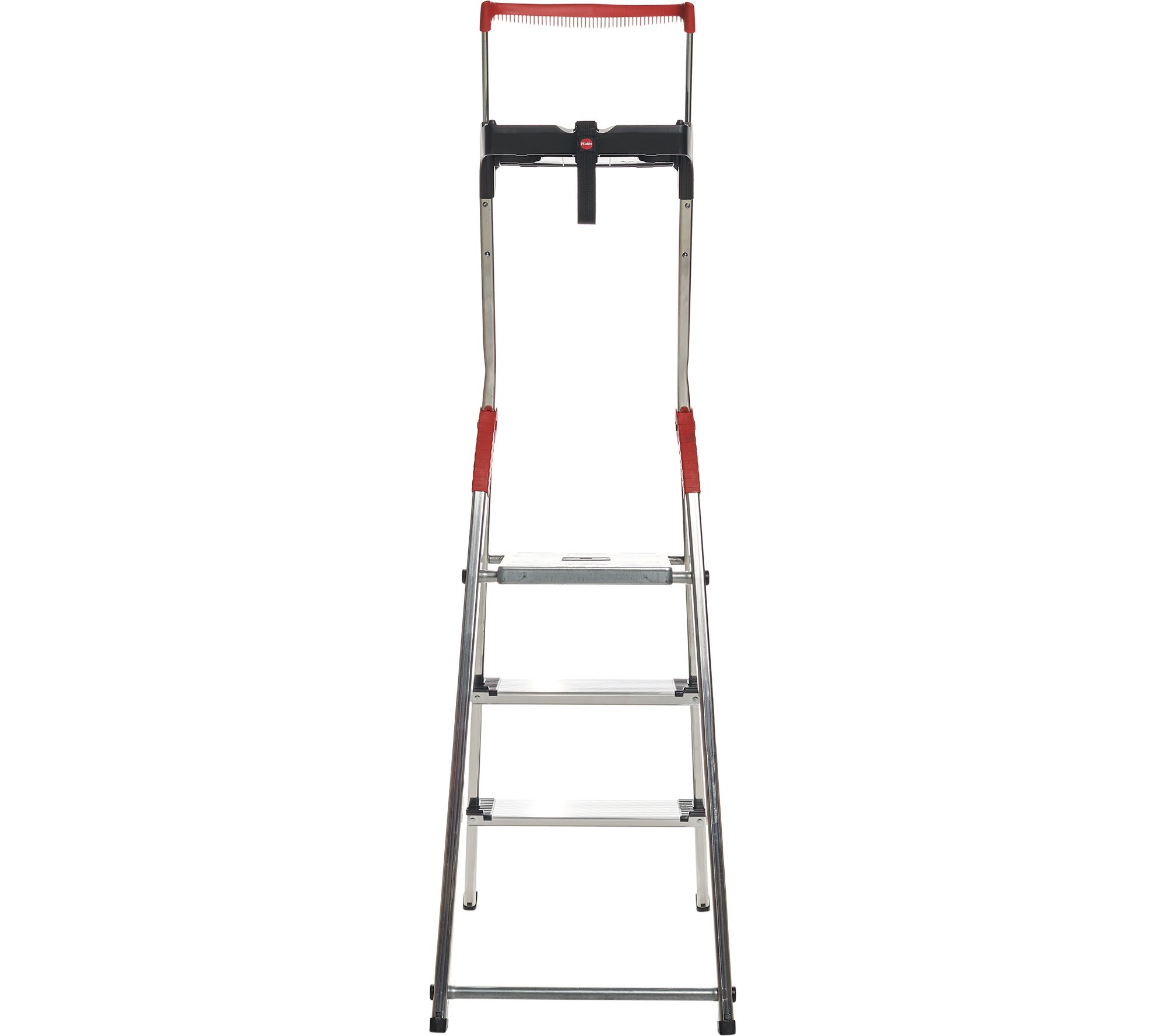 Hailo 3-Step Lightweight Ladder with Safety Rail - QVC.com