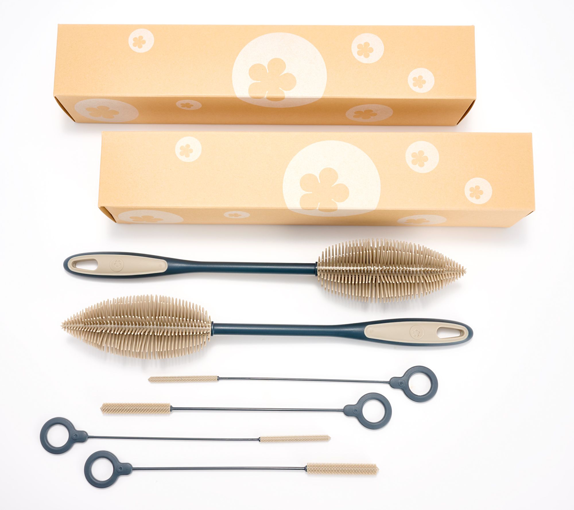 Kochblume S/2 Silicone Bottle & Straws Cleaning Brush in Gift Boxes