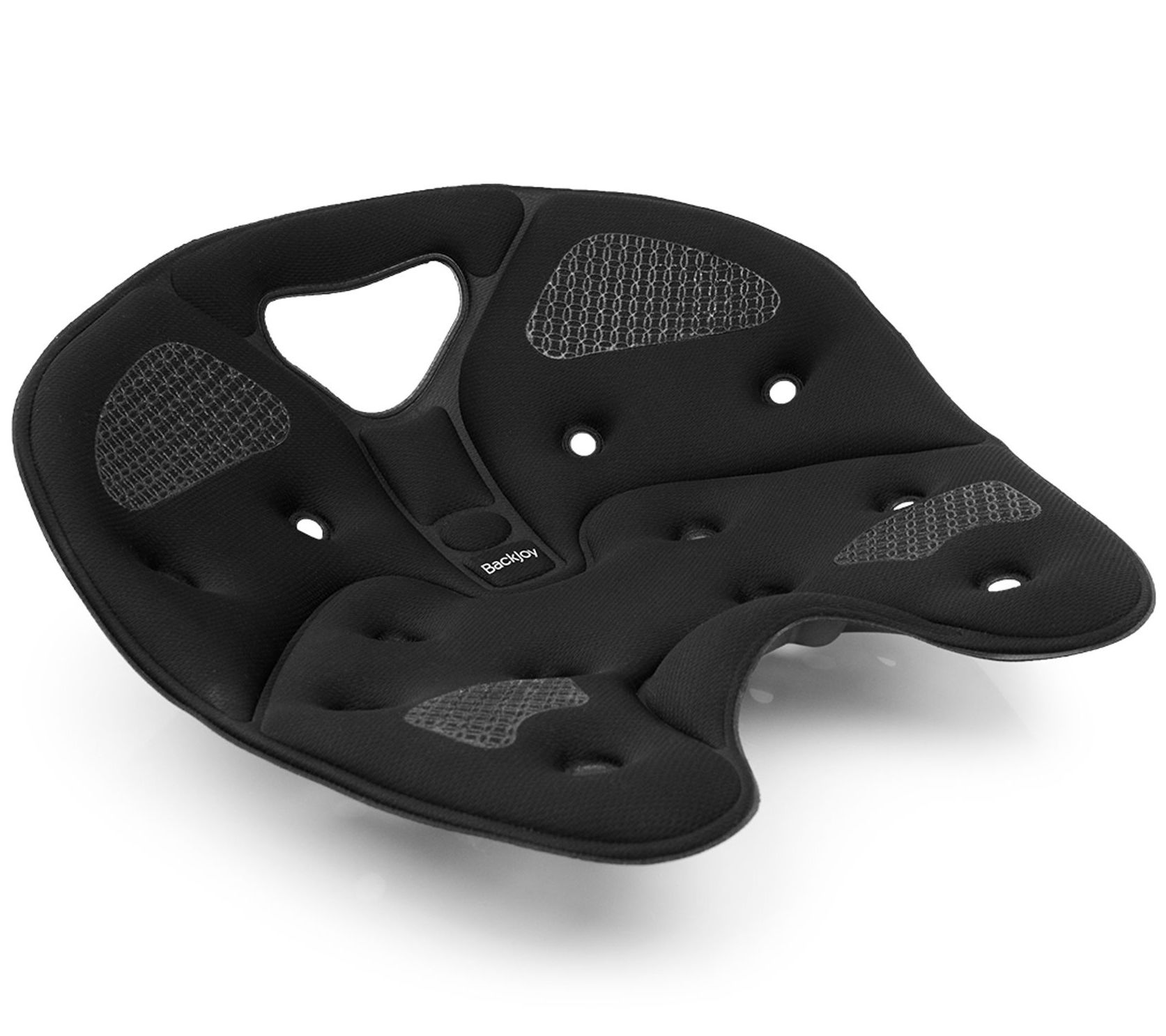 BackJoy SitSmart Core Traction Portable Posture Seat Black Curved Ergonomic